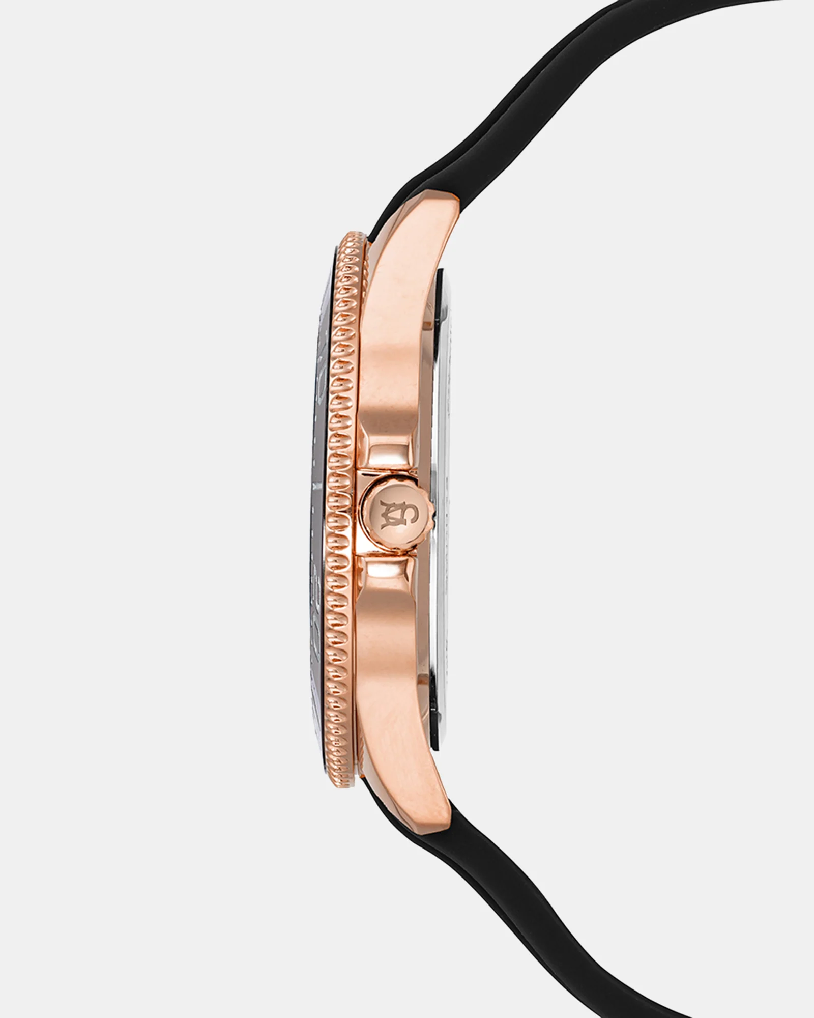 RUBBERIZED ENAMEL CASE WATCH ROSE GOLD MULTI - Image 2