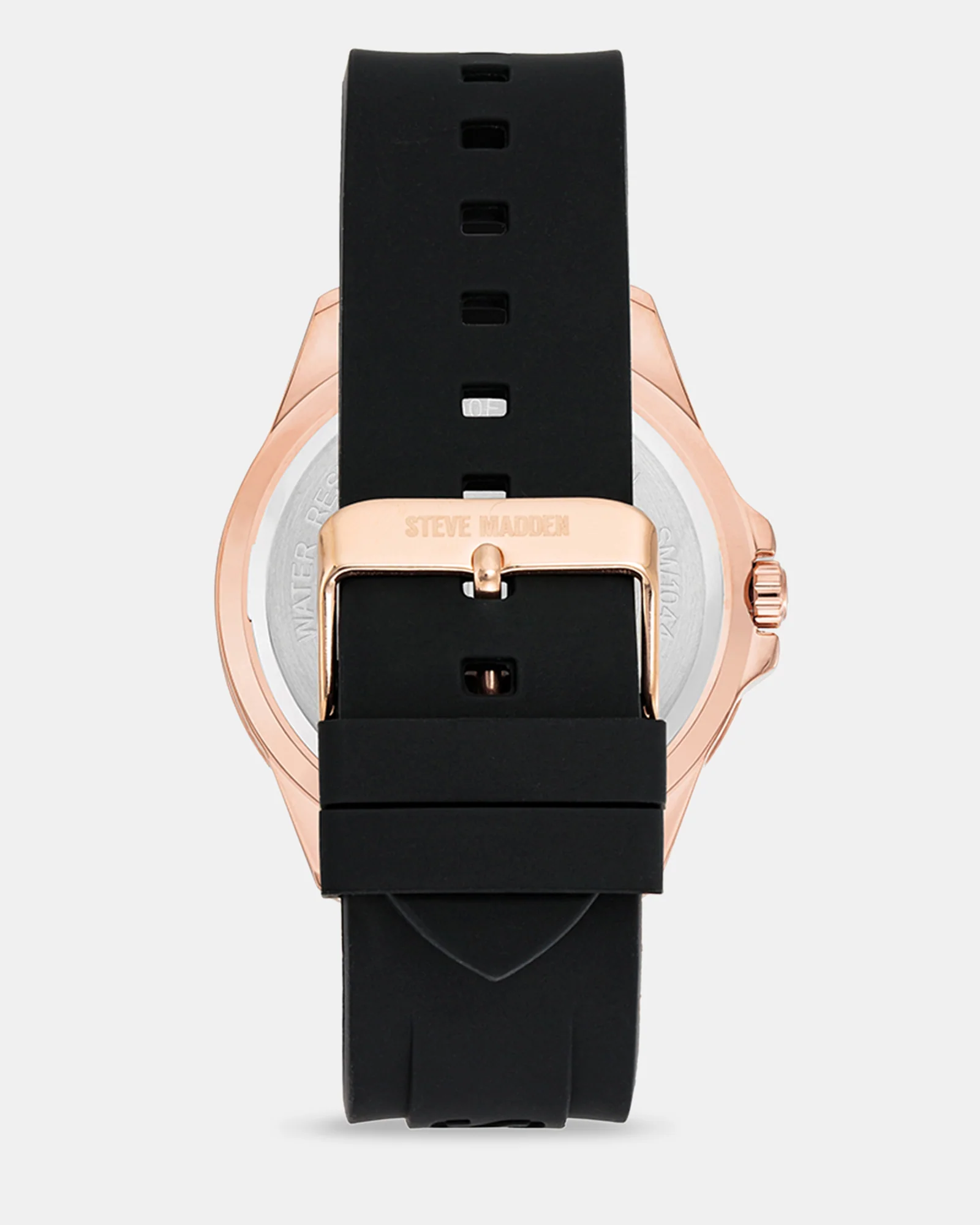 RUBBERIZED ENAMEL CASE WATCH ROSE GOLD MULTI - Image 3