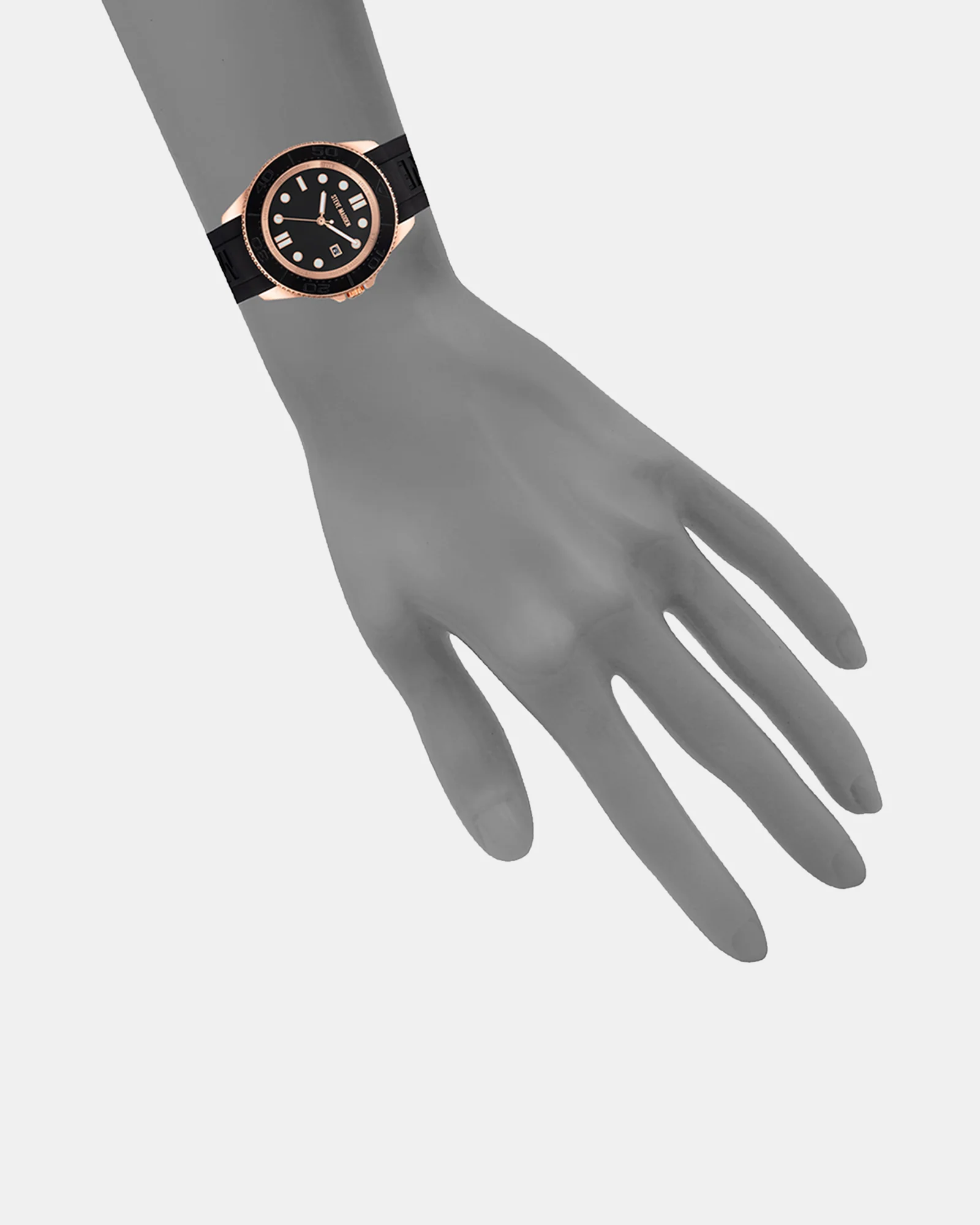 RUBBERIZED ENAMEL CASE WATCH ROSE GOLD MULTI - Image 4