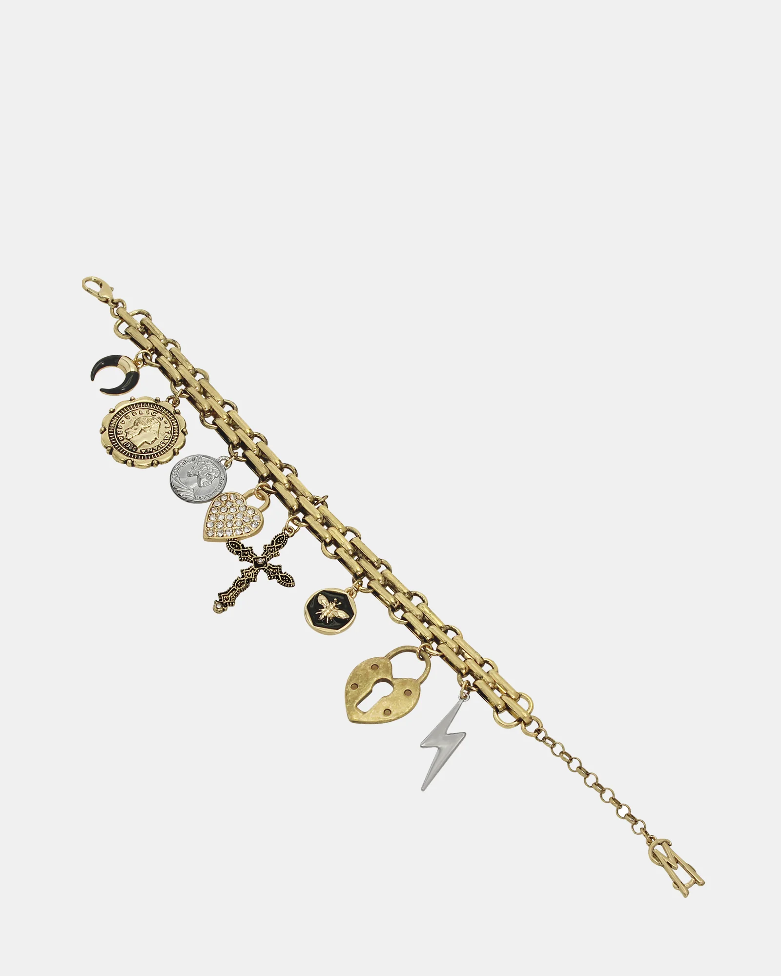 CHUNKY CHARM BRACELET GOLD - Image 2