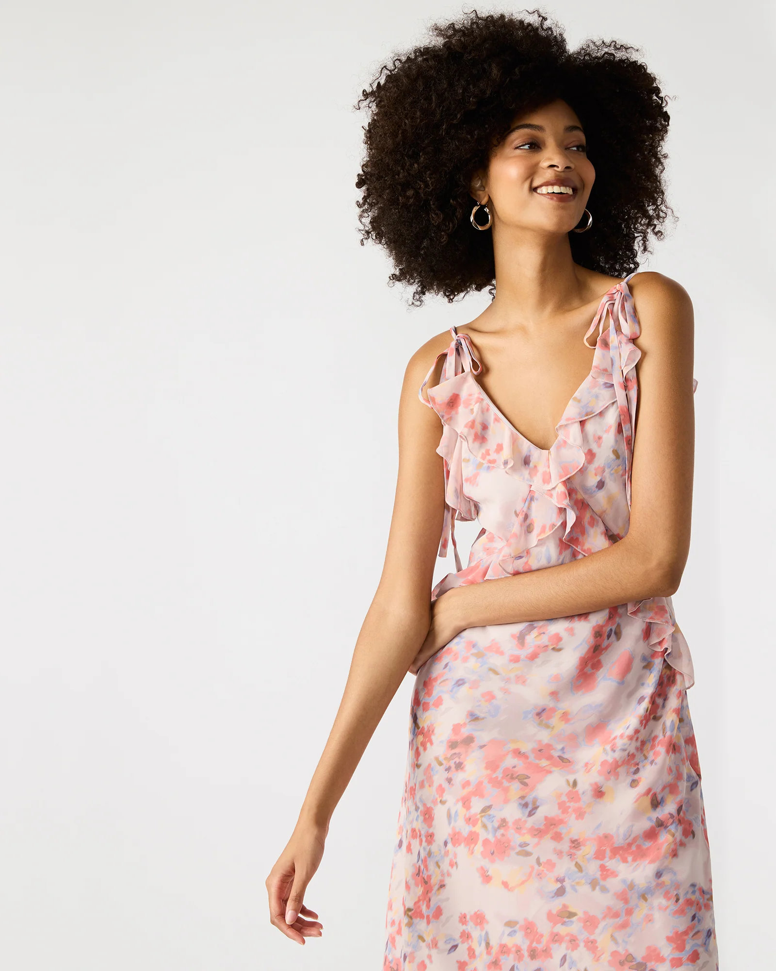 ADALINA DRESS FLORAL LAVENDER - Image 3