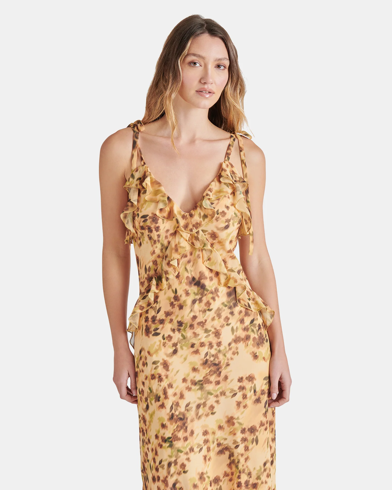 ADALINA DRESS FLORAL NATURAL MULTI - Image 2