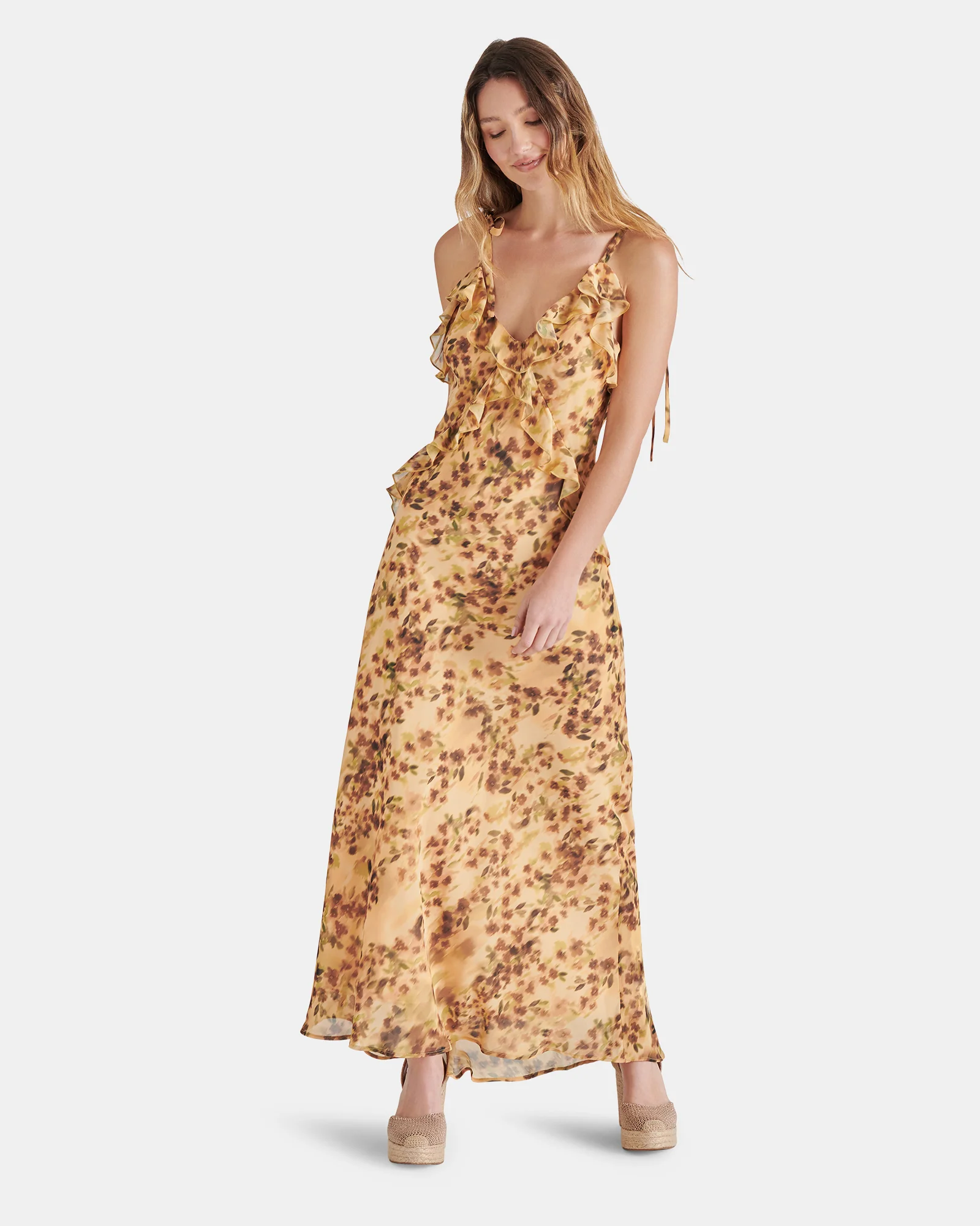 ADALINA DRESS FLORAL NATURAL MULTI - Image 3