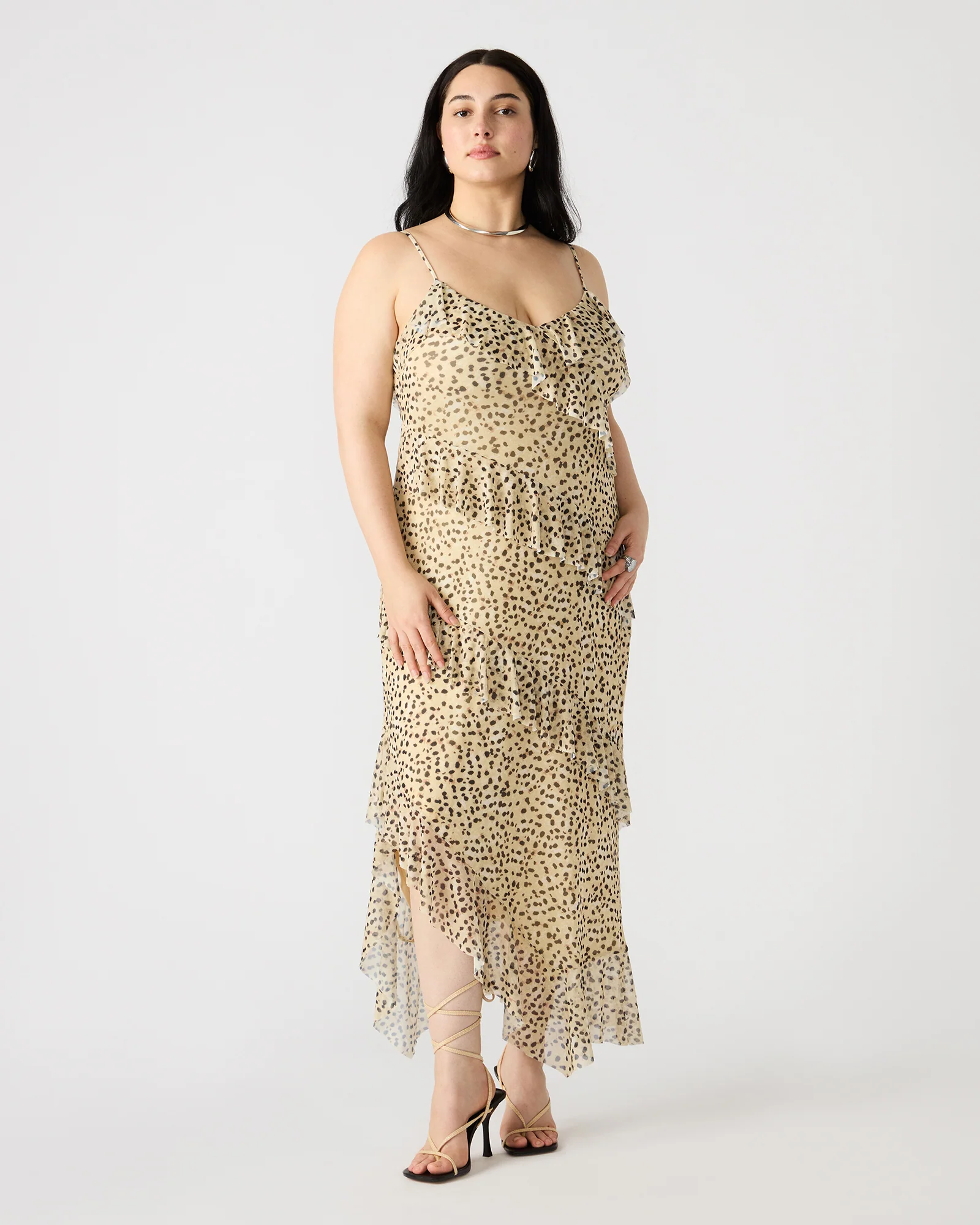 AIDA DRESS LEOPARD TAN MULTI - Image 2