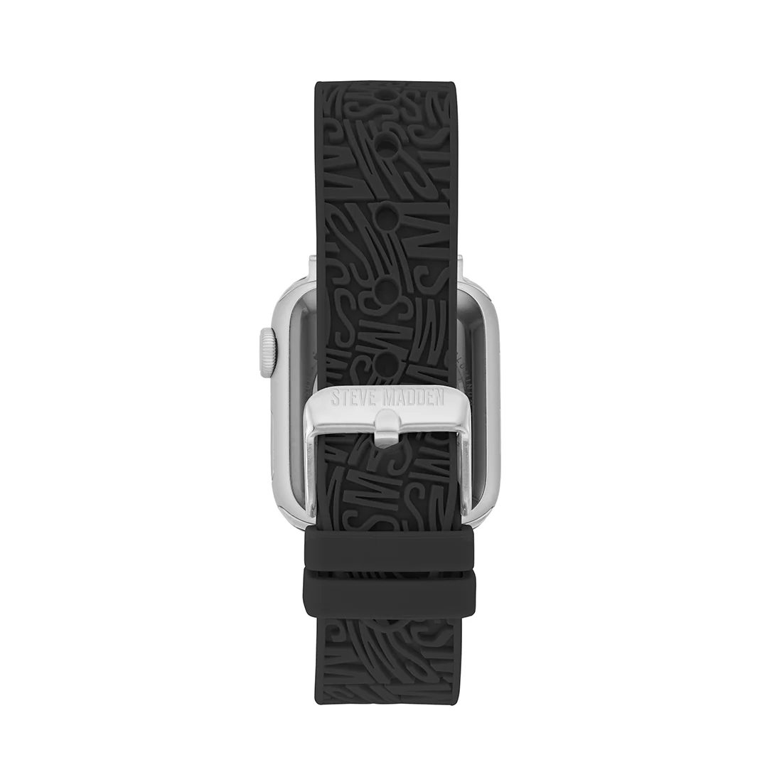 Apple Watch® RUBBER LOGO BAND 42/44/45MM BLACK - Image 2