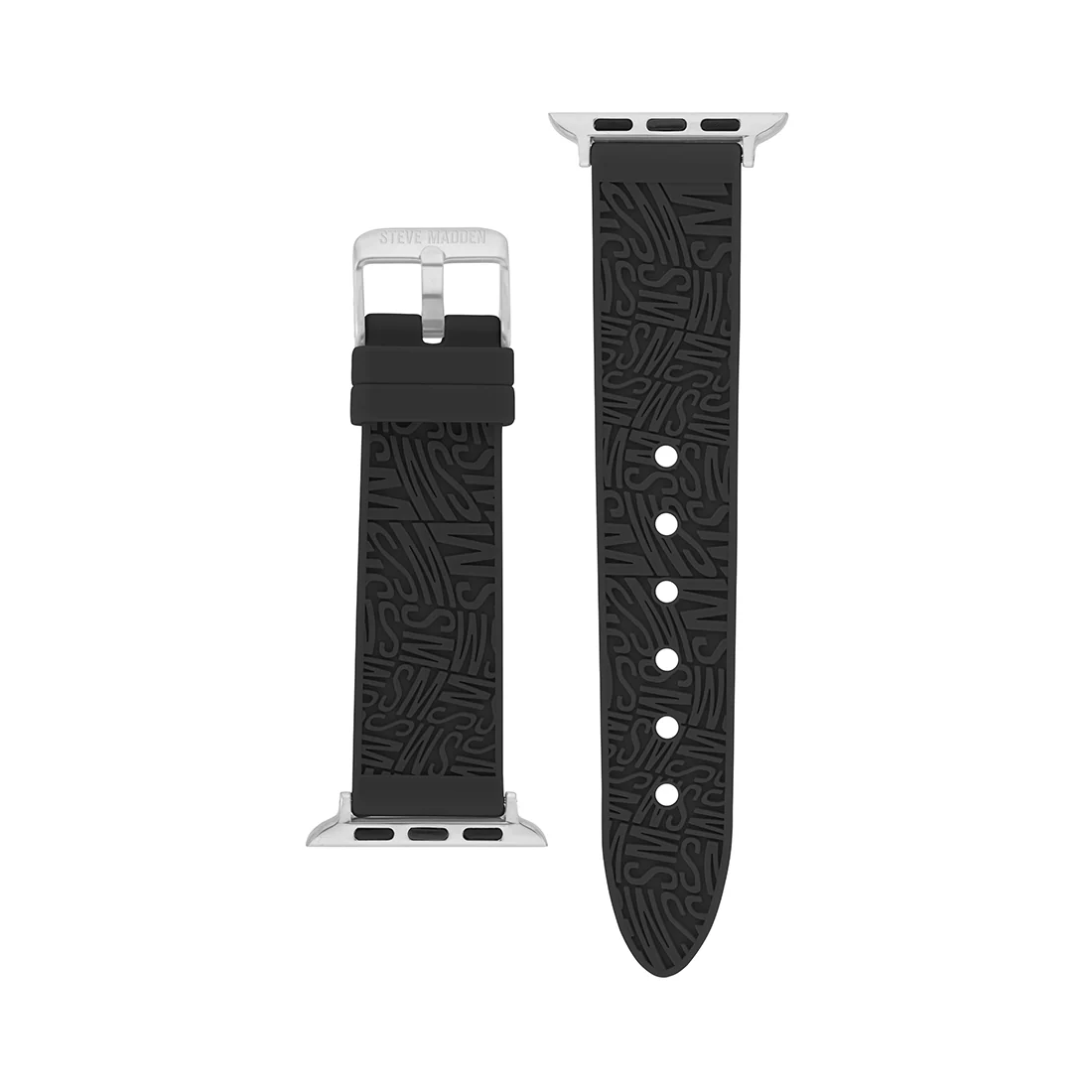 Apple Watch® RUBBER LOGO BAND 42/44/45MM BLACK - Image 3