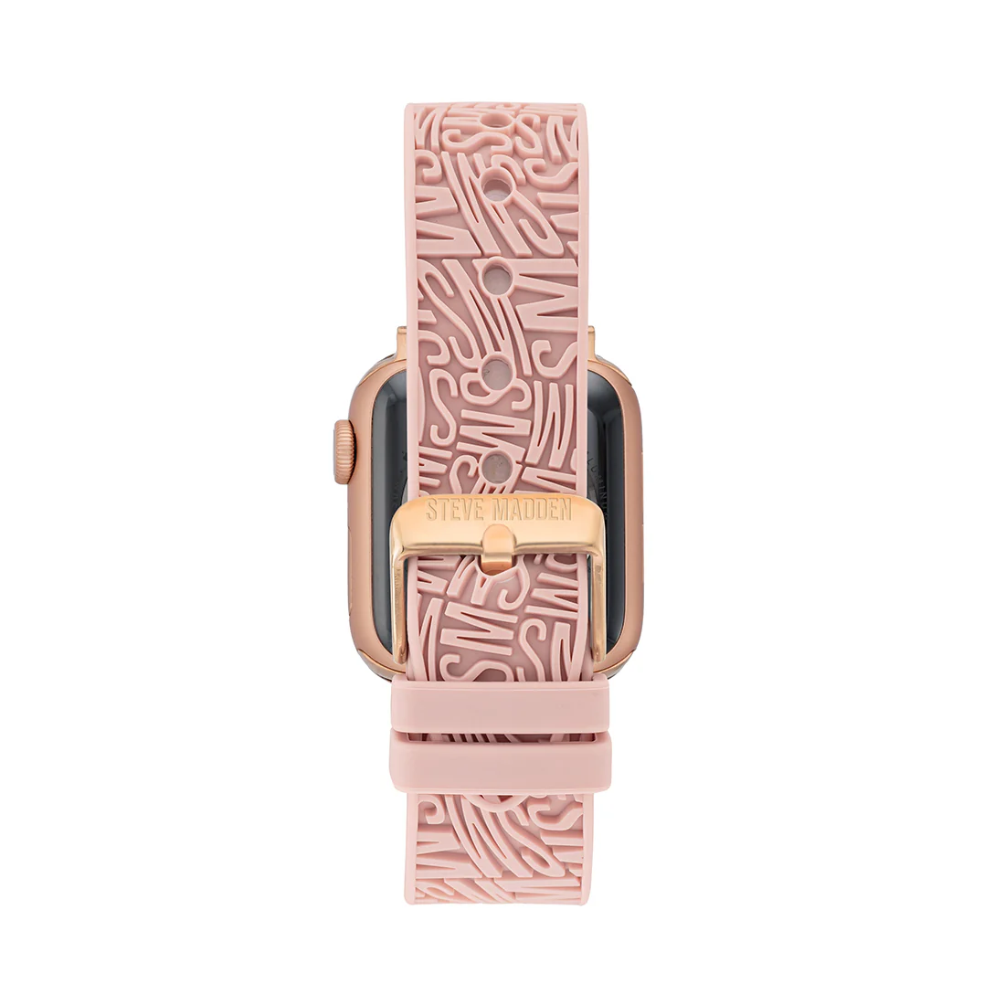 Apple Watch® RUBBER LOGO BAND 42/44/45MM PINK - Image 2