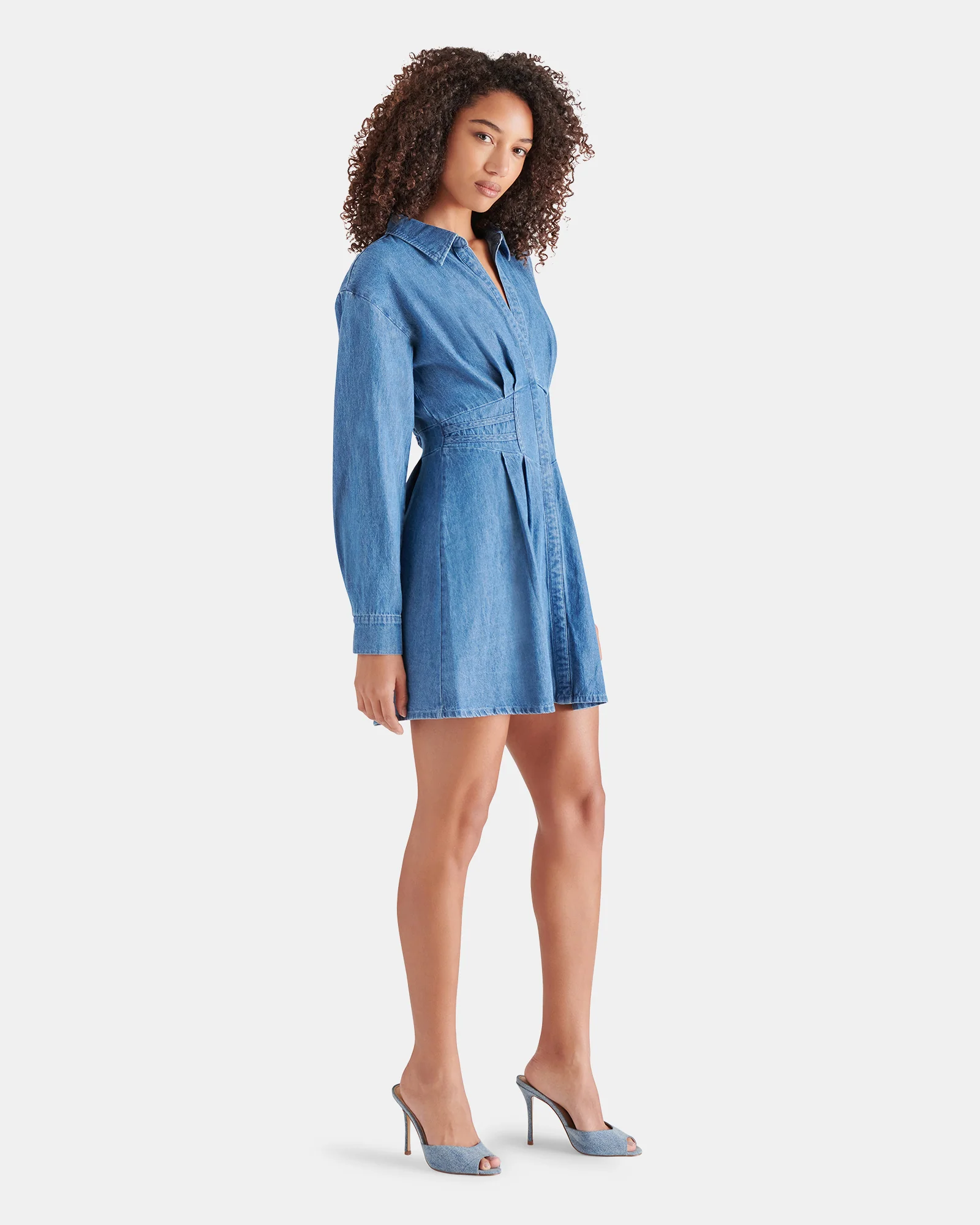 ARIA DRESS DENIM LIGHT BLUE DENIM - Image 2