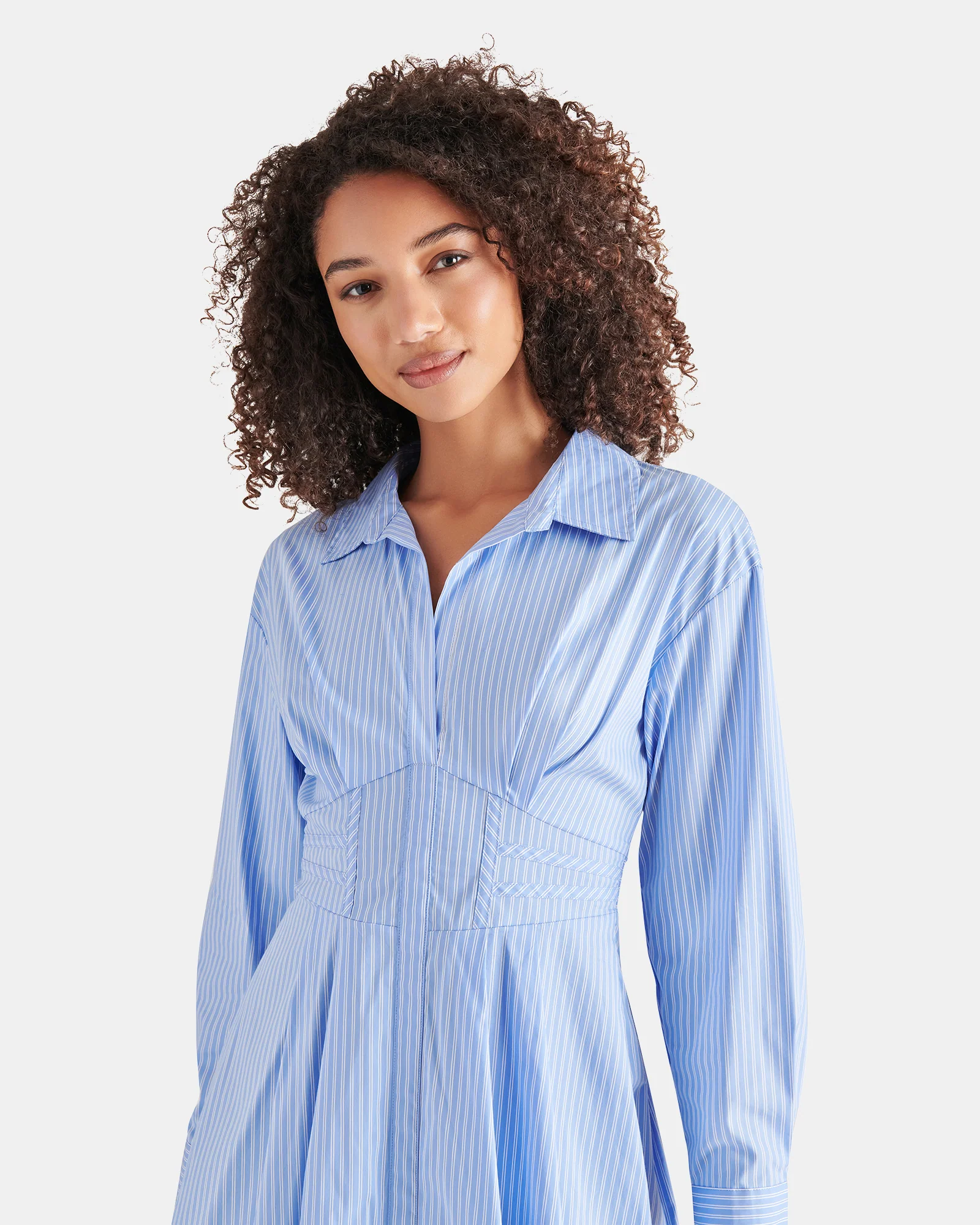 ARIA DRESS STRIPED BLUE MULTI - Image 2