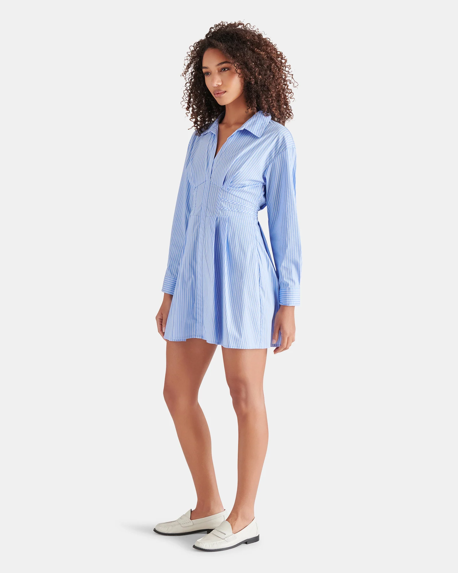 ARIA DRESS STRIPED BLUE MULTI - Image 3