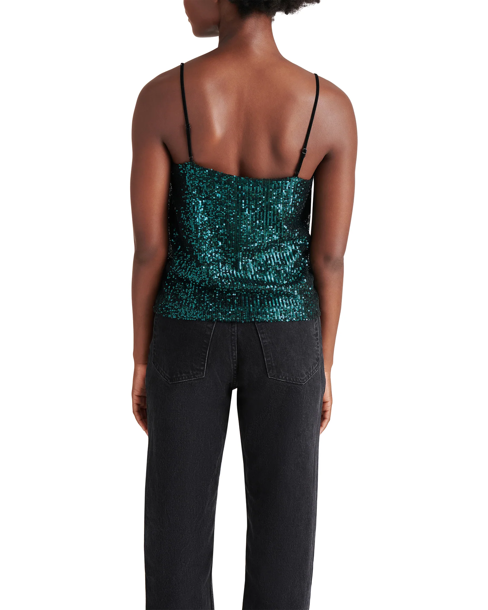 HIDE AND SEQUIN TOP TEAL - Image 3