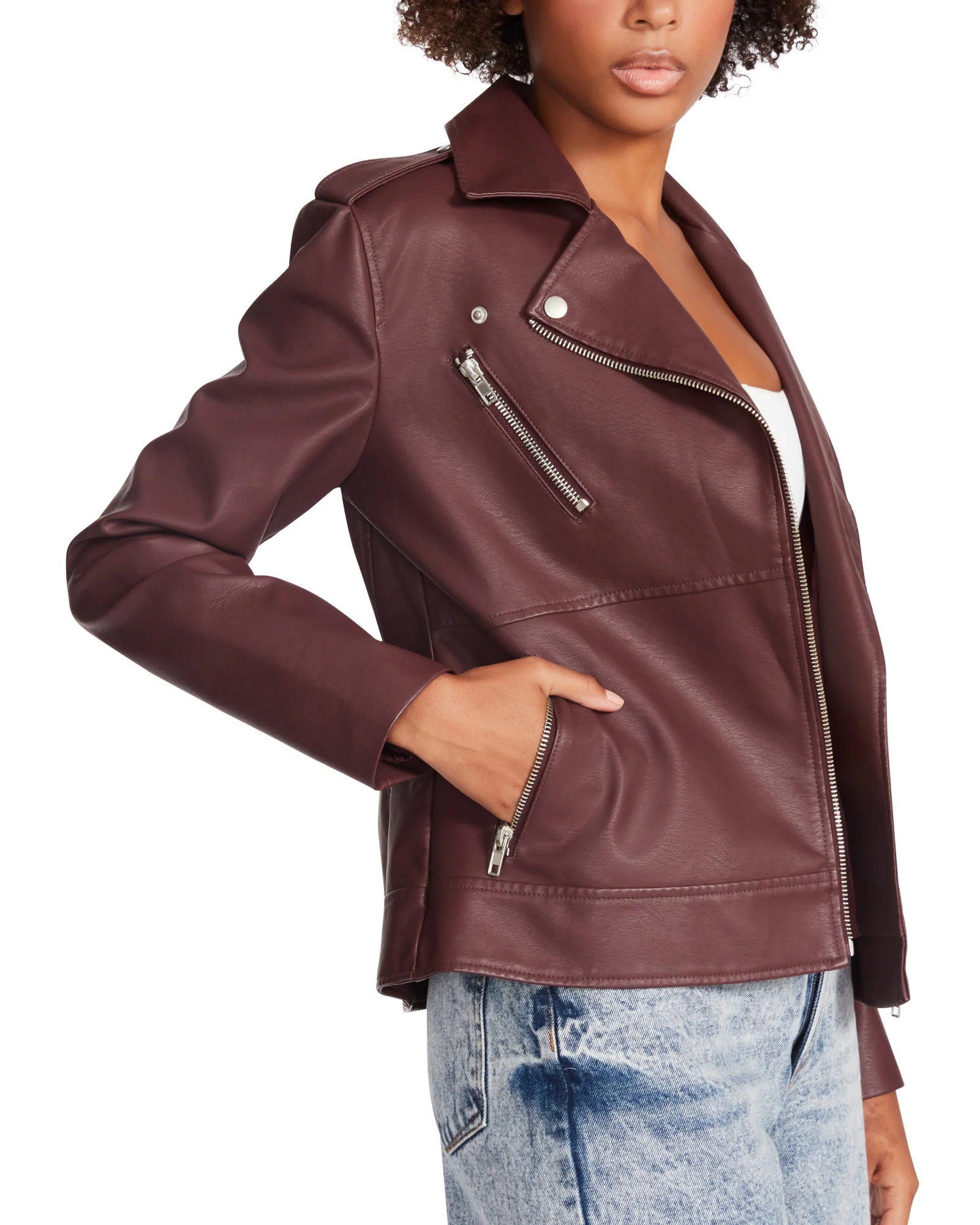 JULIA JACKET BURGUNDY - Image 3
