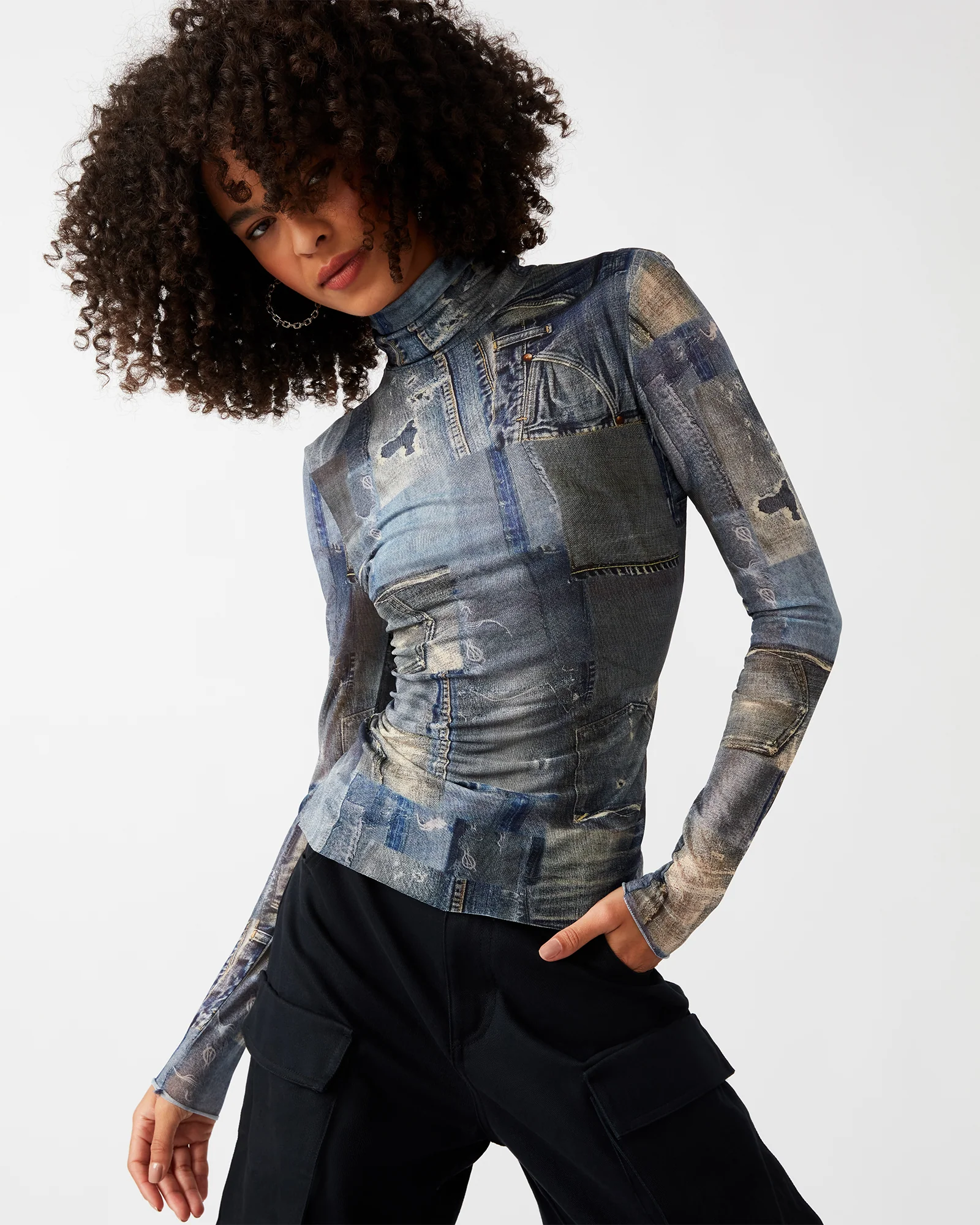 FIONA TOP DENIM - Image 2