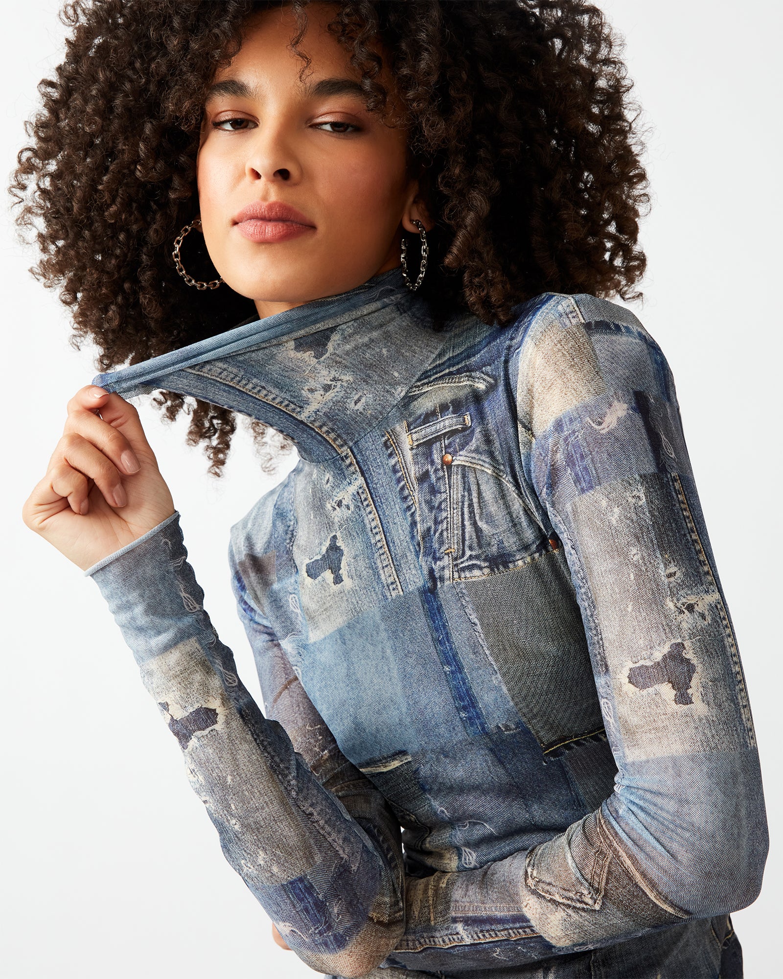 FIONA TOP DENIM - Image 4