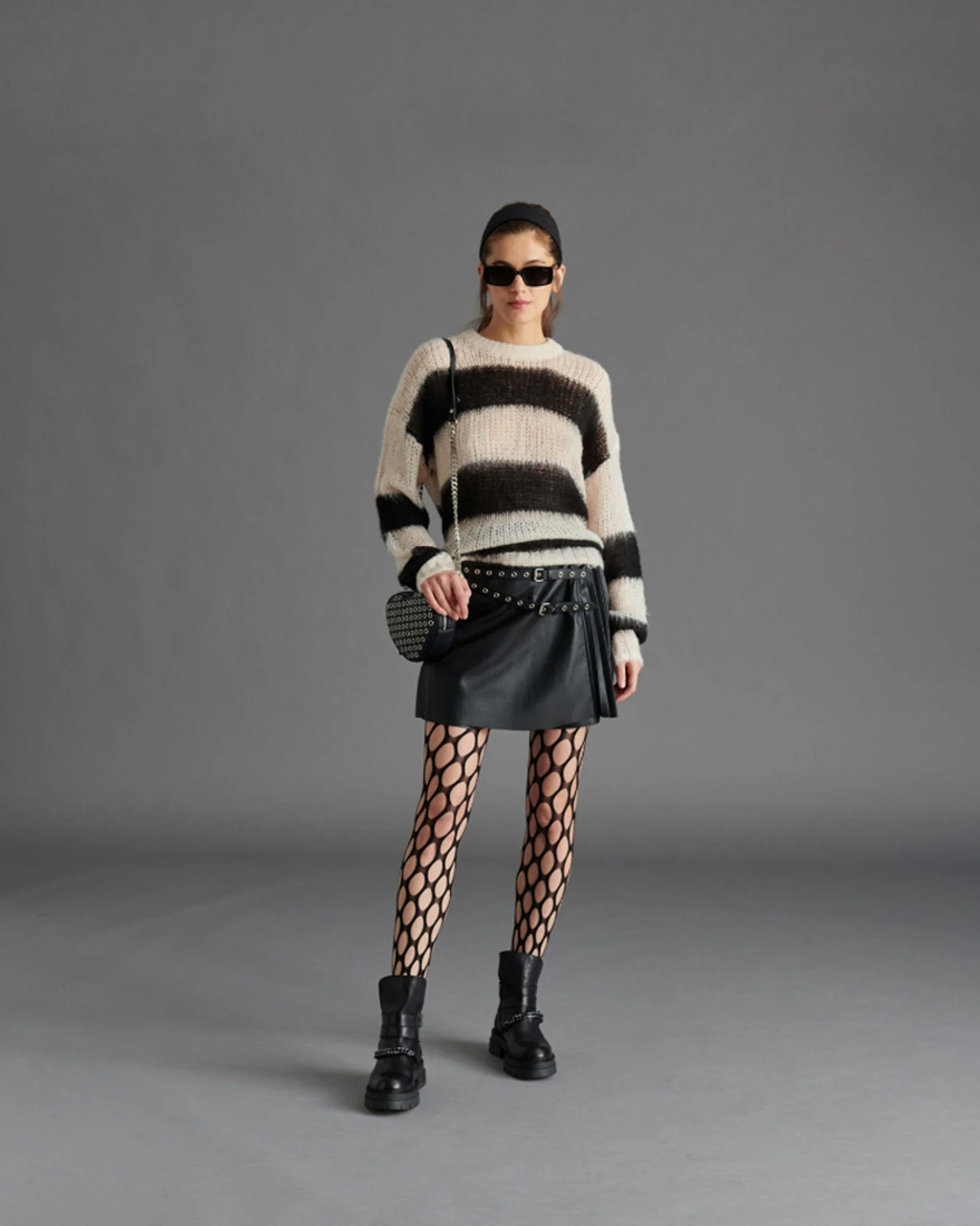 ELSON SWEATER BLACK MULTI - Image 3