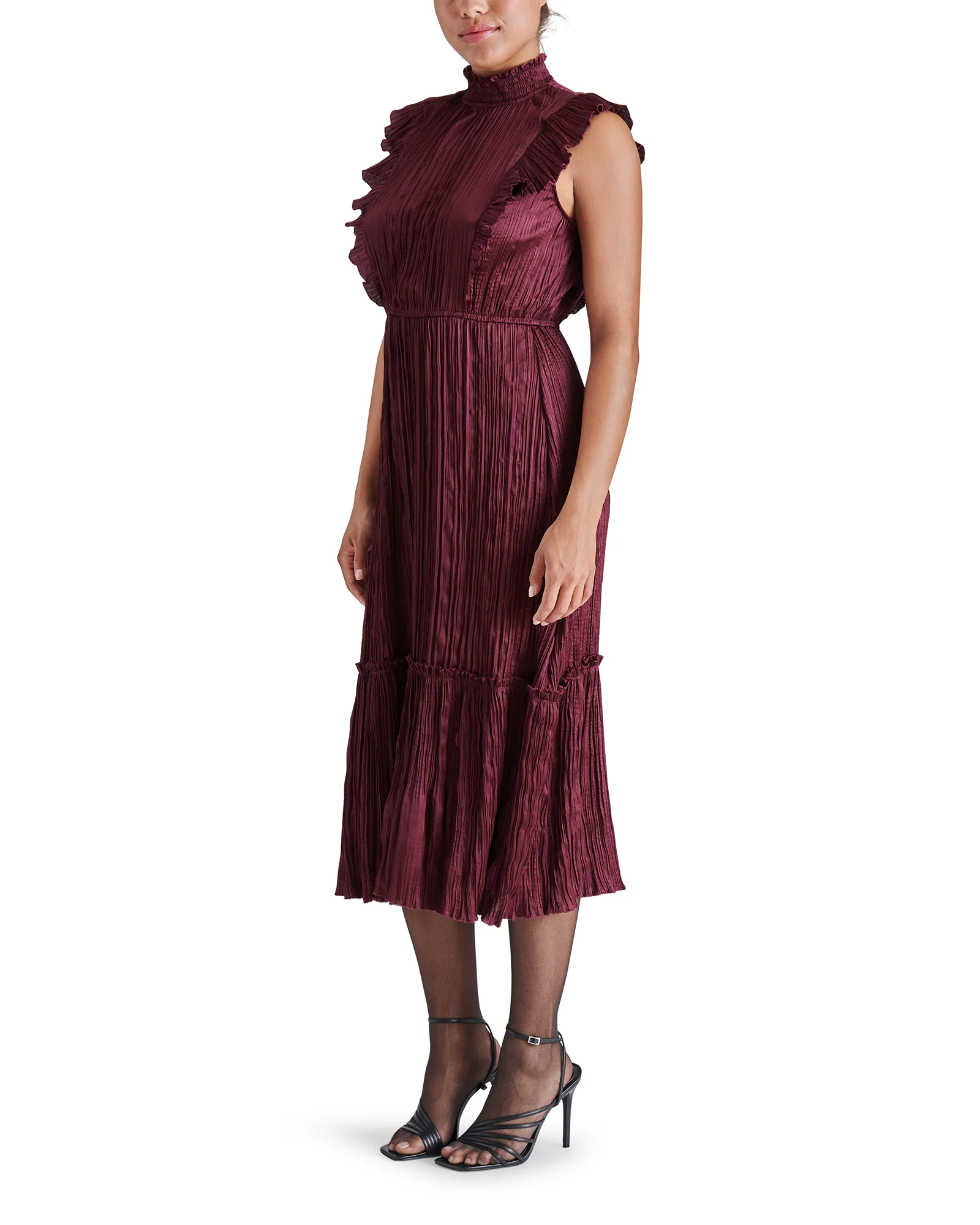 WEDNESDAY DRESS BURGUNDY - Image 2