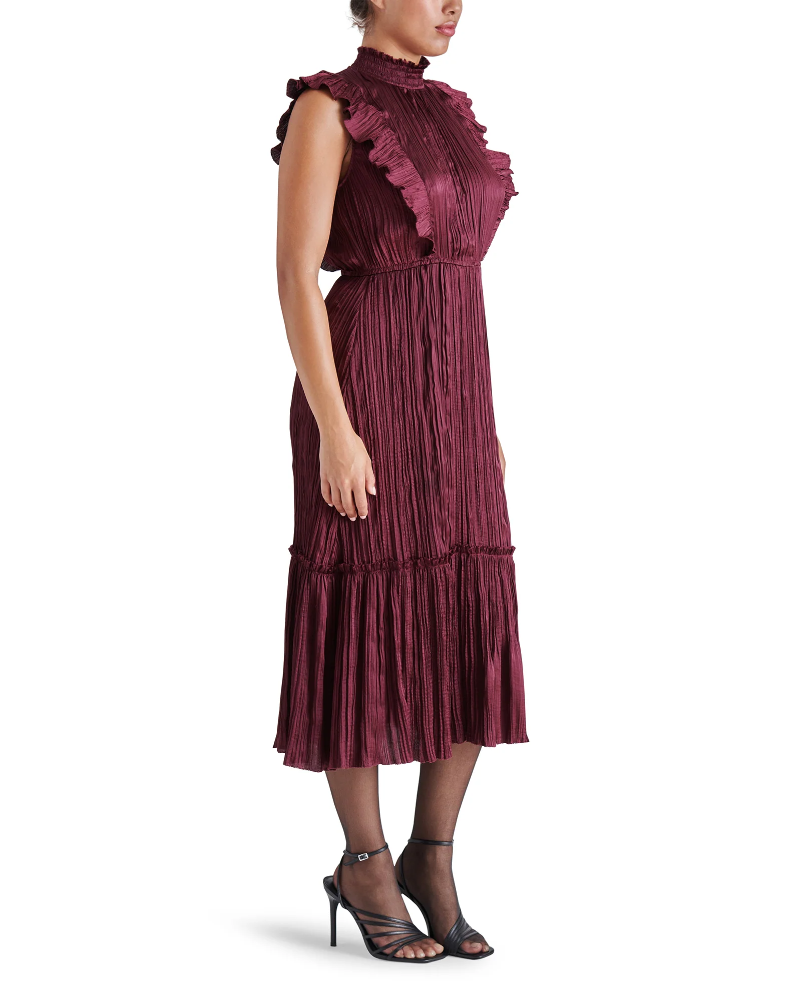 WEDNESDAY DRESS BURGUNDY - Image 3
