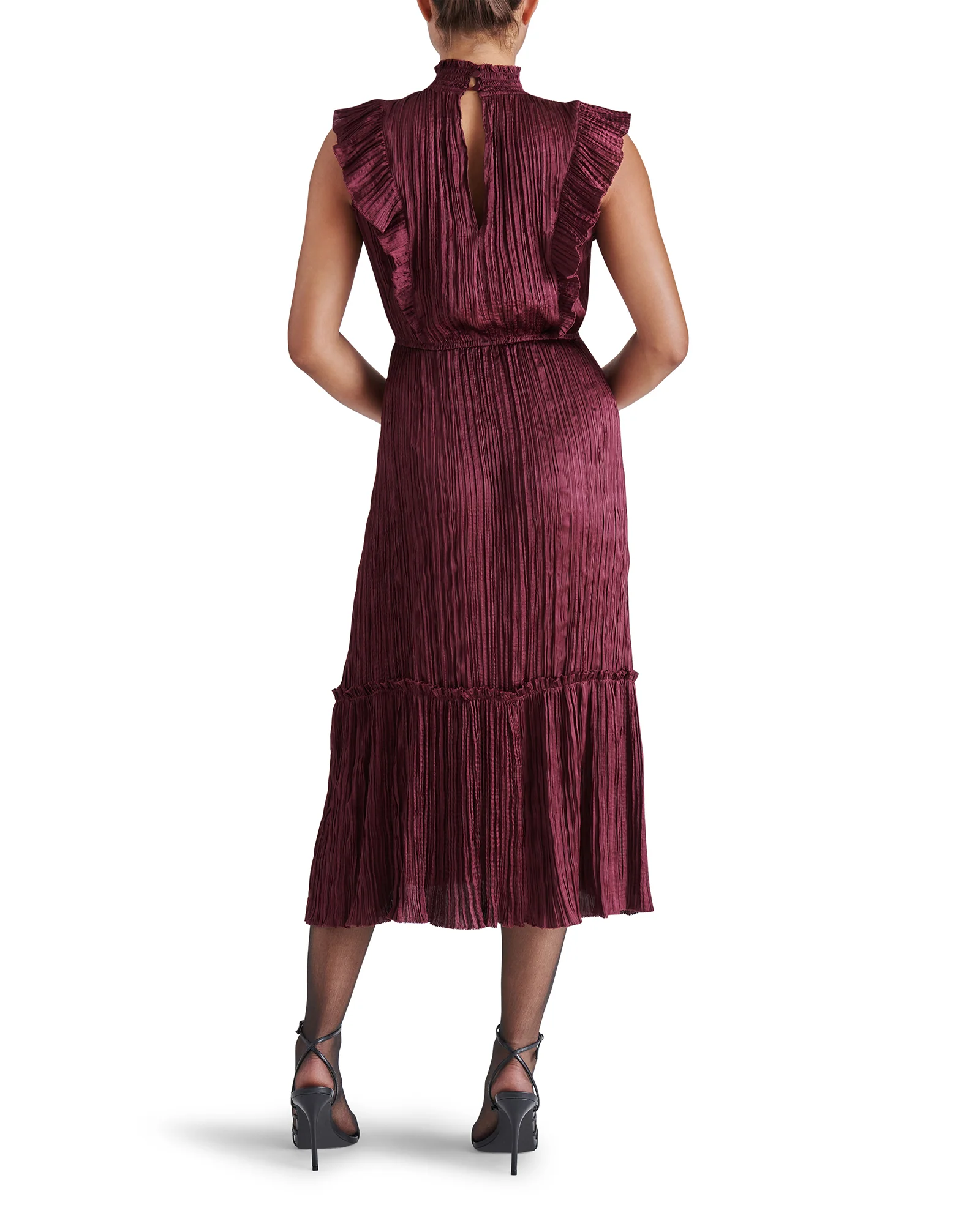 WEDNESDAY DRESS BURGUNDY - Image 4