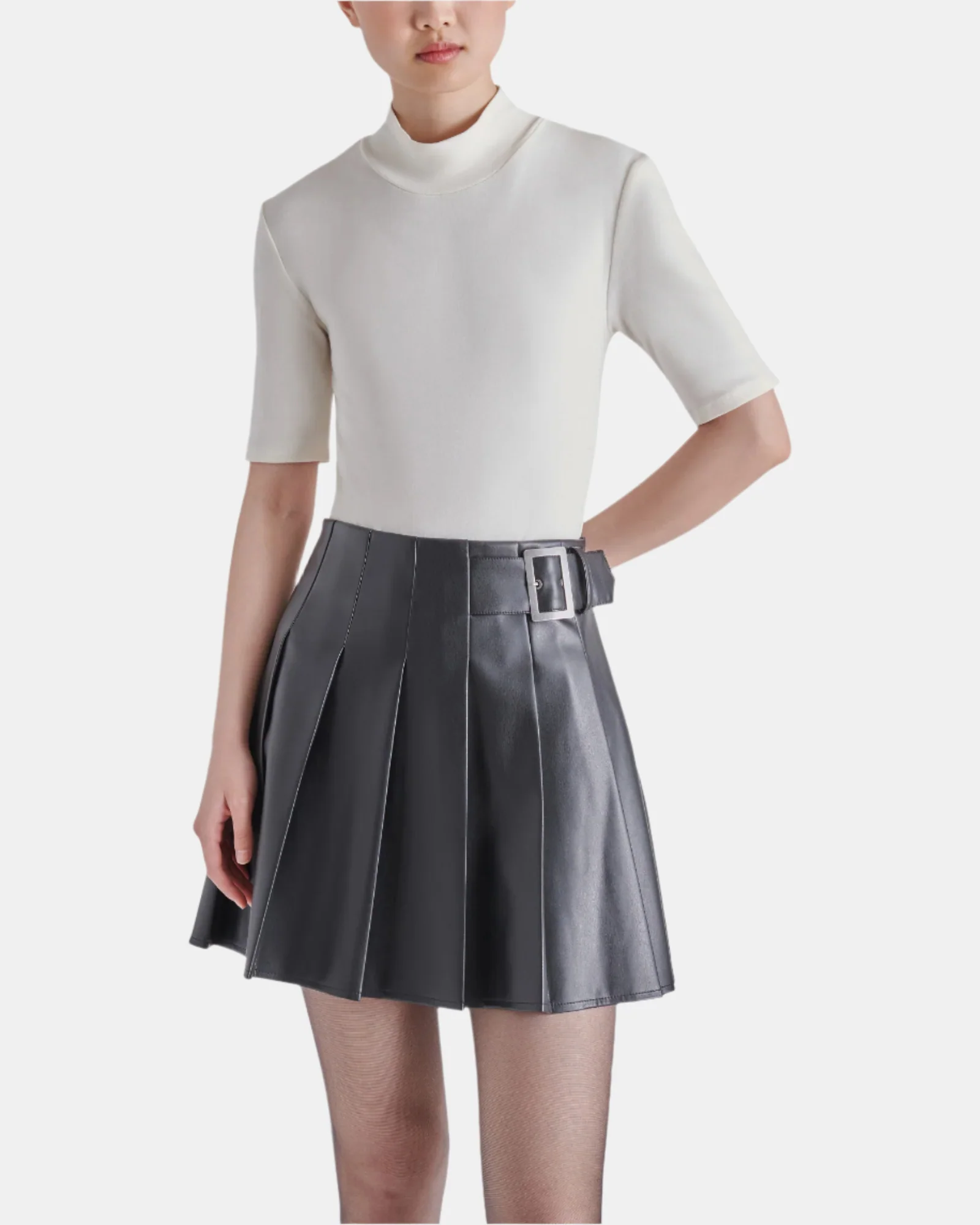 MOCK NECK BODYSUIT IVORY - Image 2
