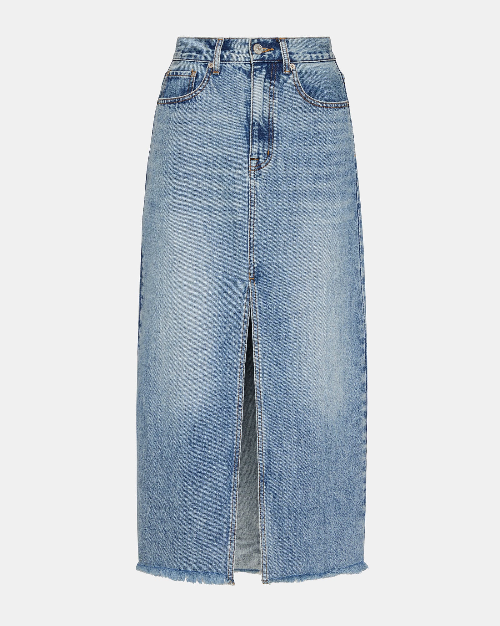AVANI BLUE DENIM SKIRT - Image 7