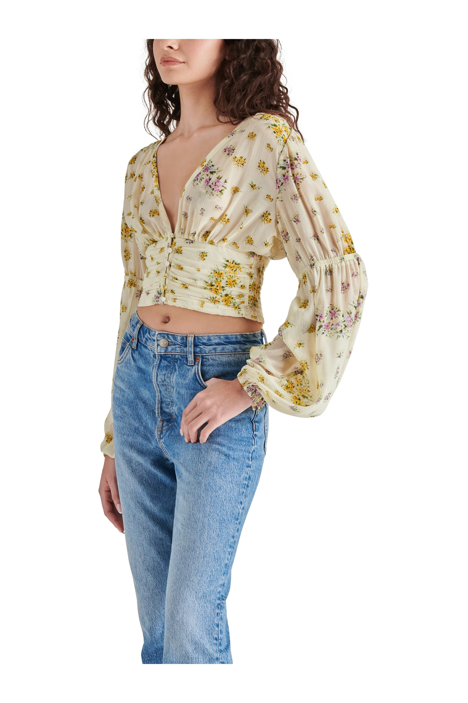 LEILANI TOP IVORY MULTI - Image 3