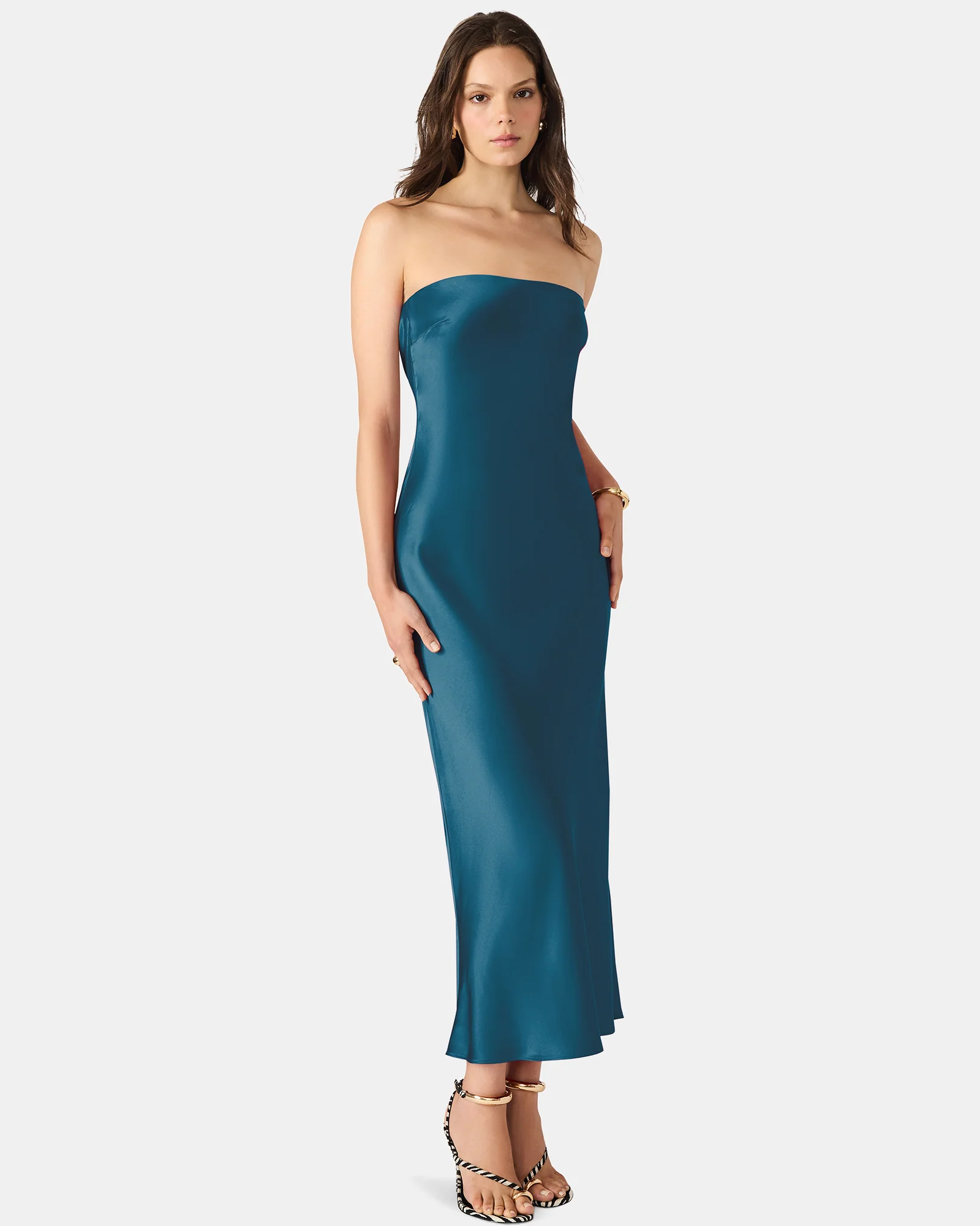 JESSAMINE DRESS TEAL - Image 3