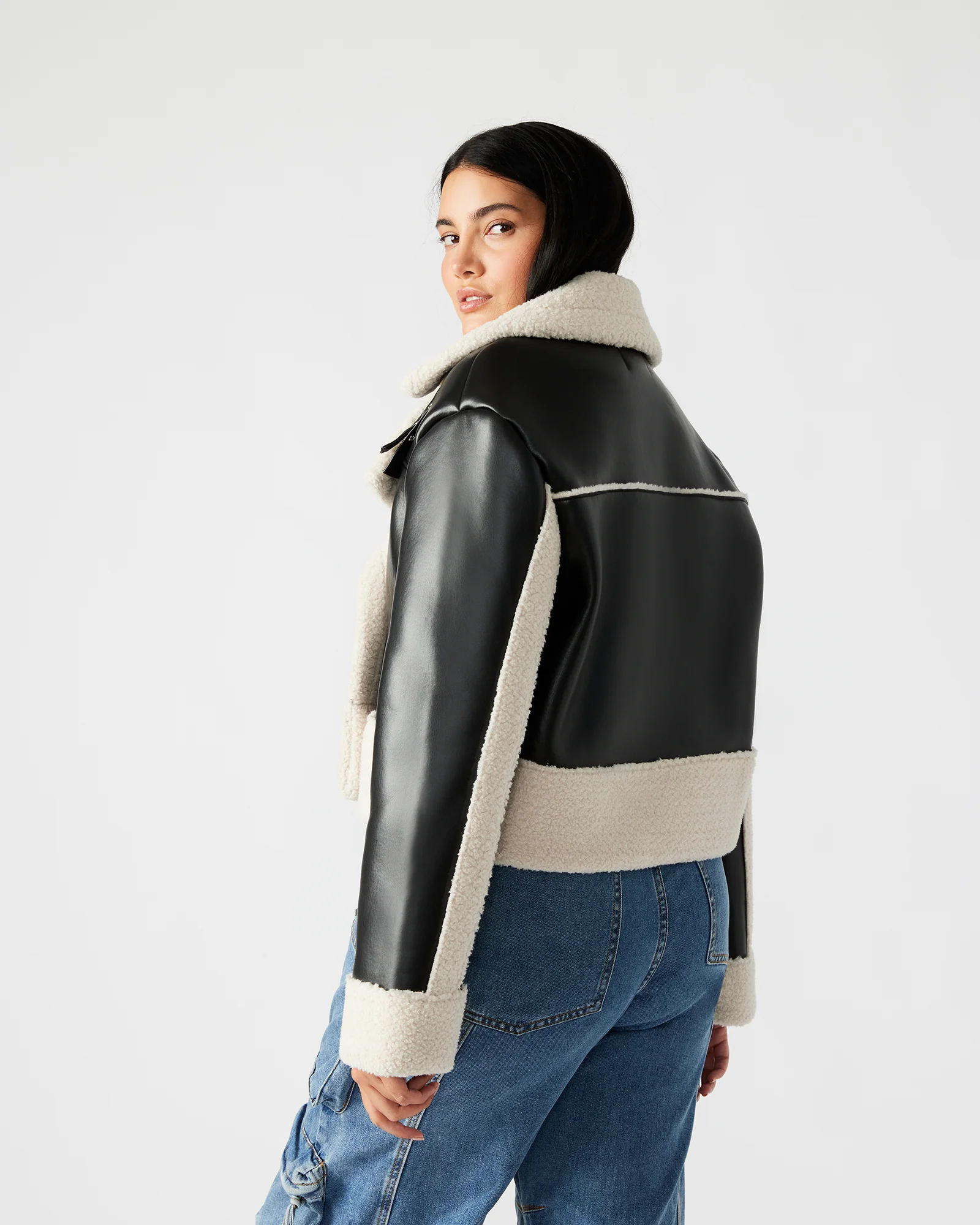 ATHEN JACKET BLACK/NATURAL - Image 3