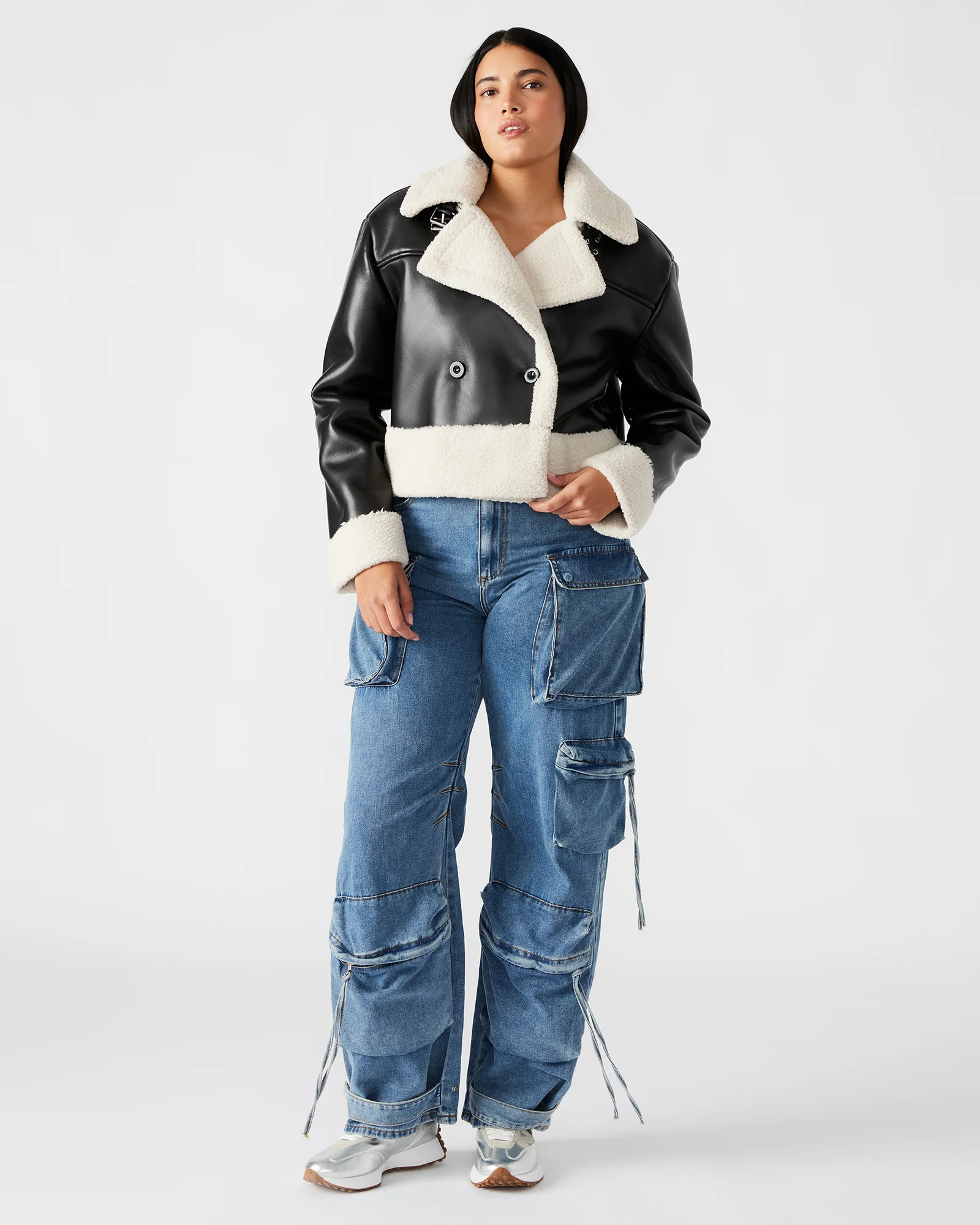 ATHEN JACKET BLACK/NATURAL - Image 5