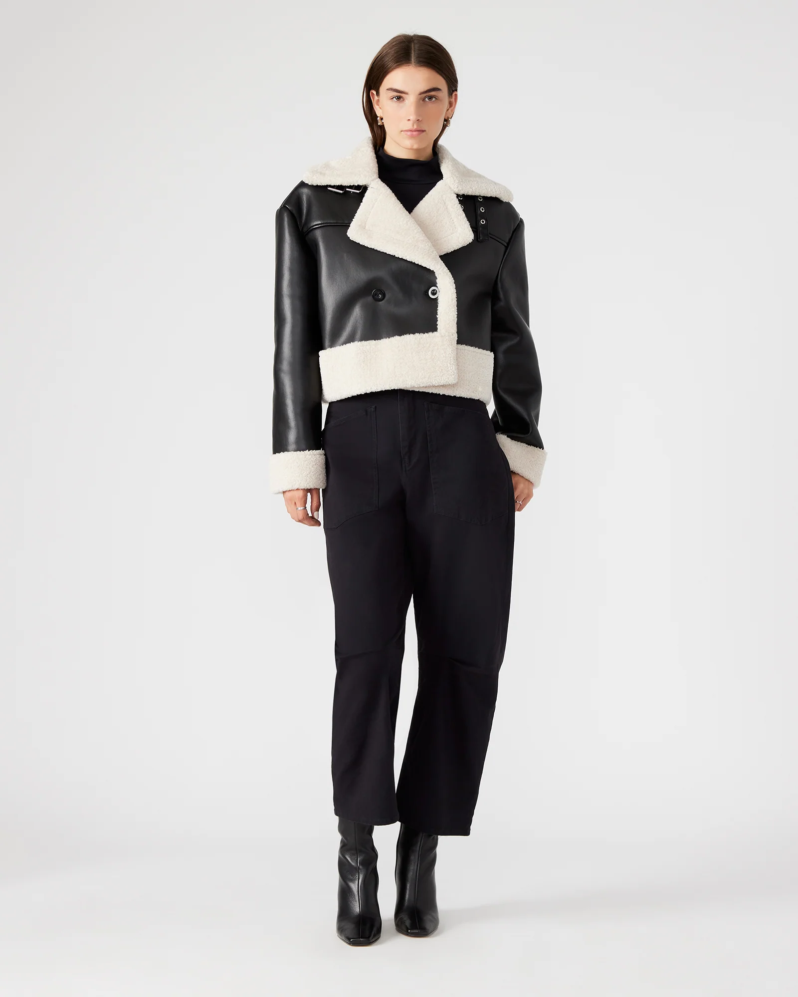 ATHEN JACKET BLACK/NATURAL - Image 6