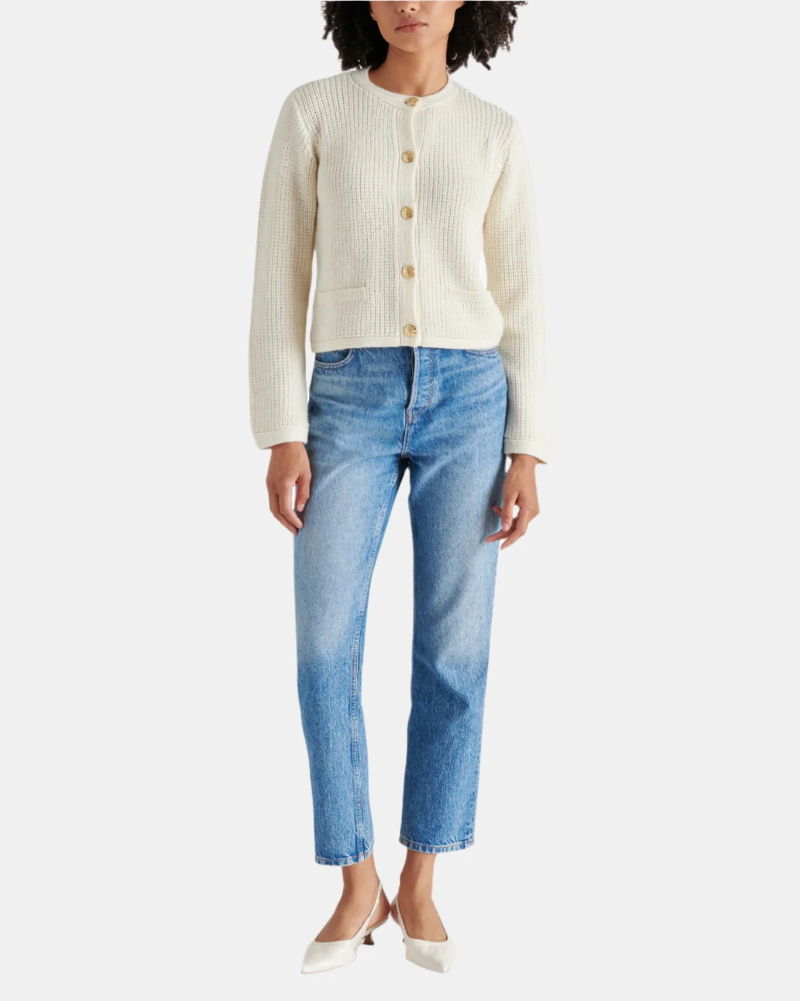 FANTINO SWEATER JACKET WHITE - Image 2