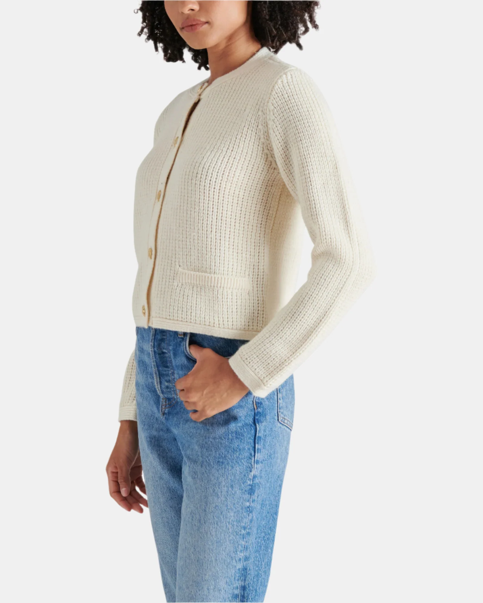 FANTINO SWEATER JACKET WHITE - Image 3