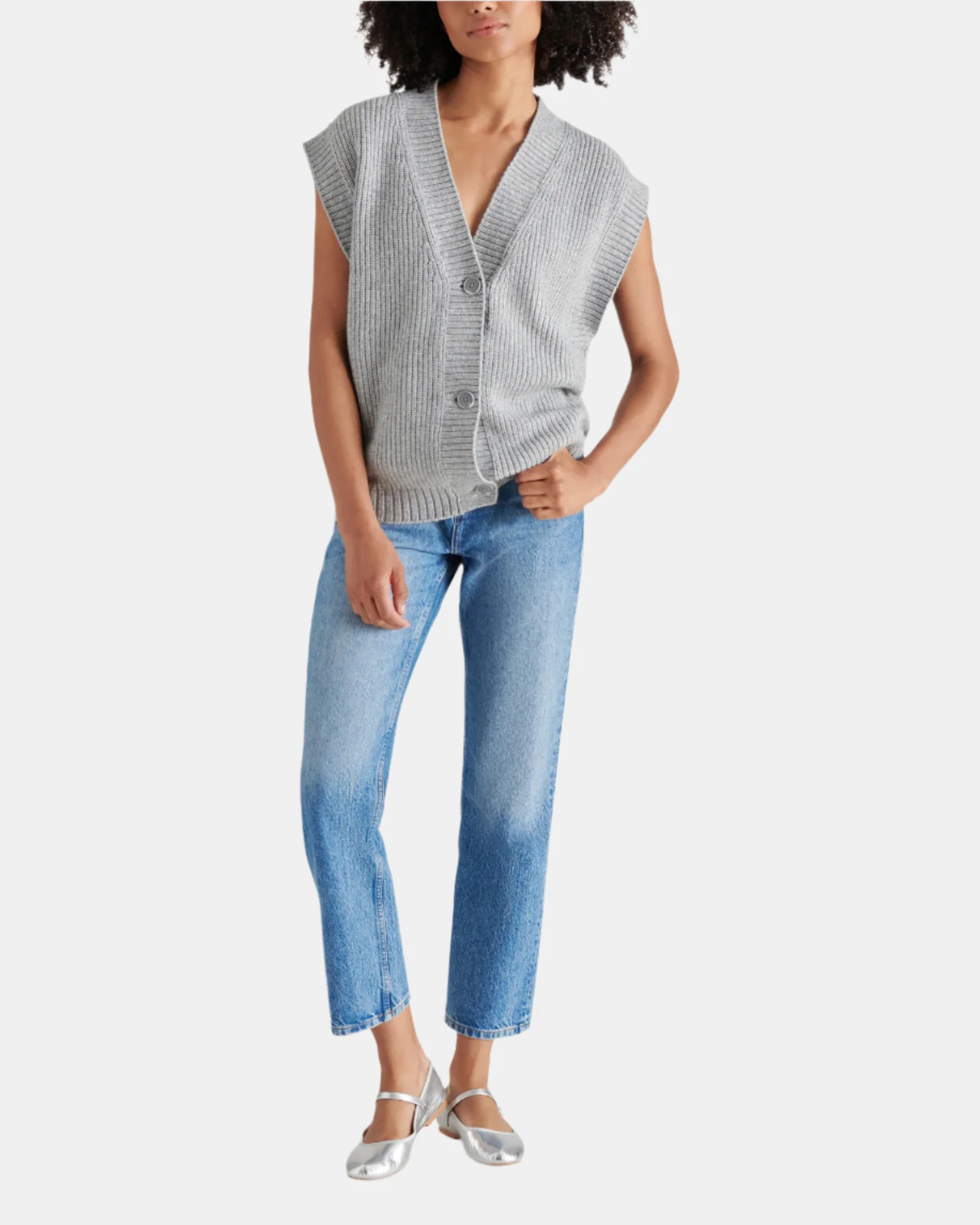 GIORGIA SWEATER VEST GREY - Image 2
