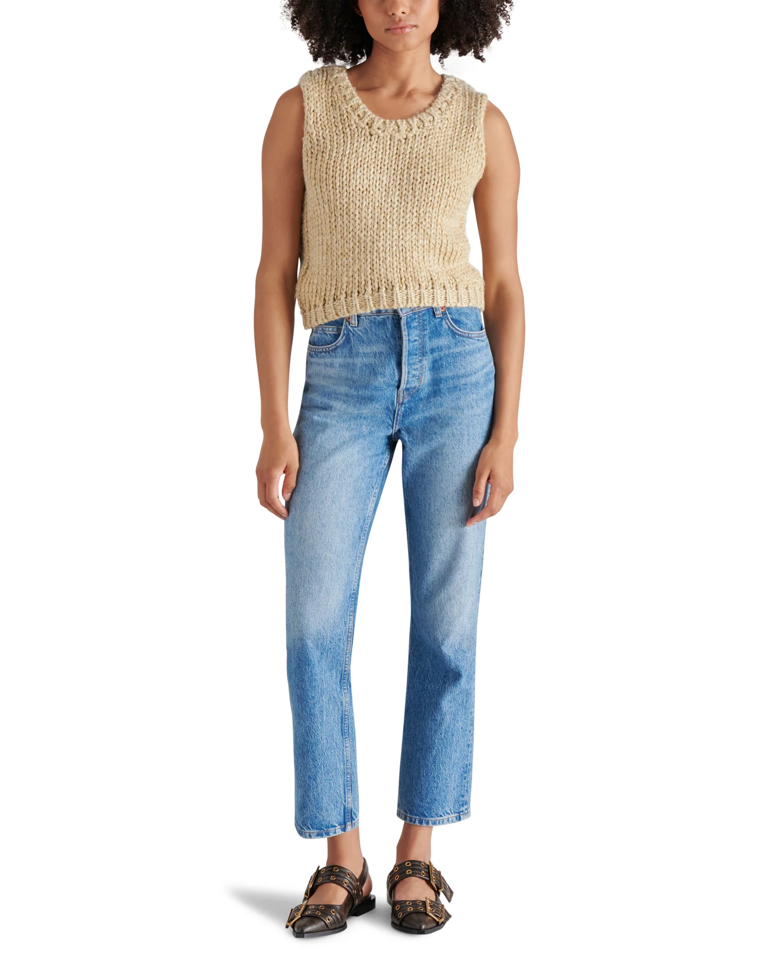 ELENY SWEATER VEST TAUPE - Image 2