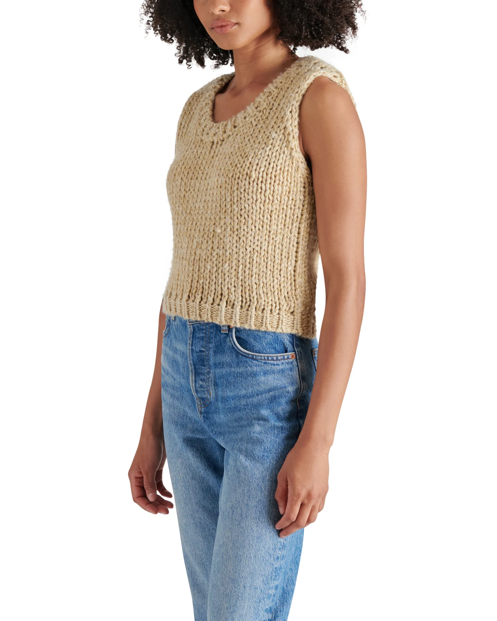 ELENY SWEATER VEST TAUPE - Image 3