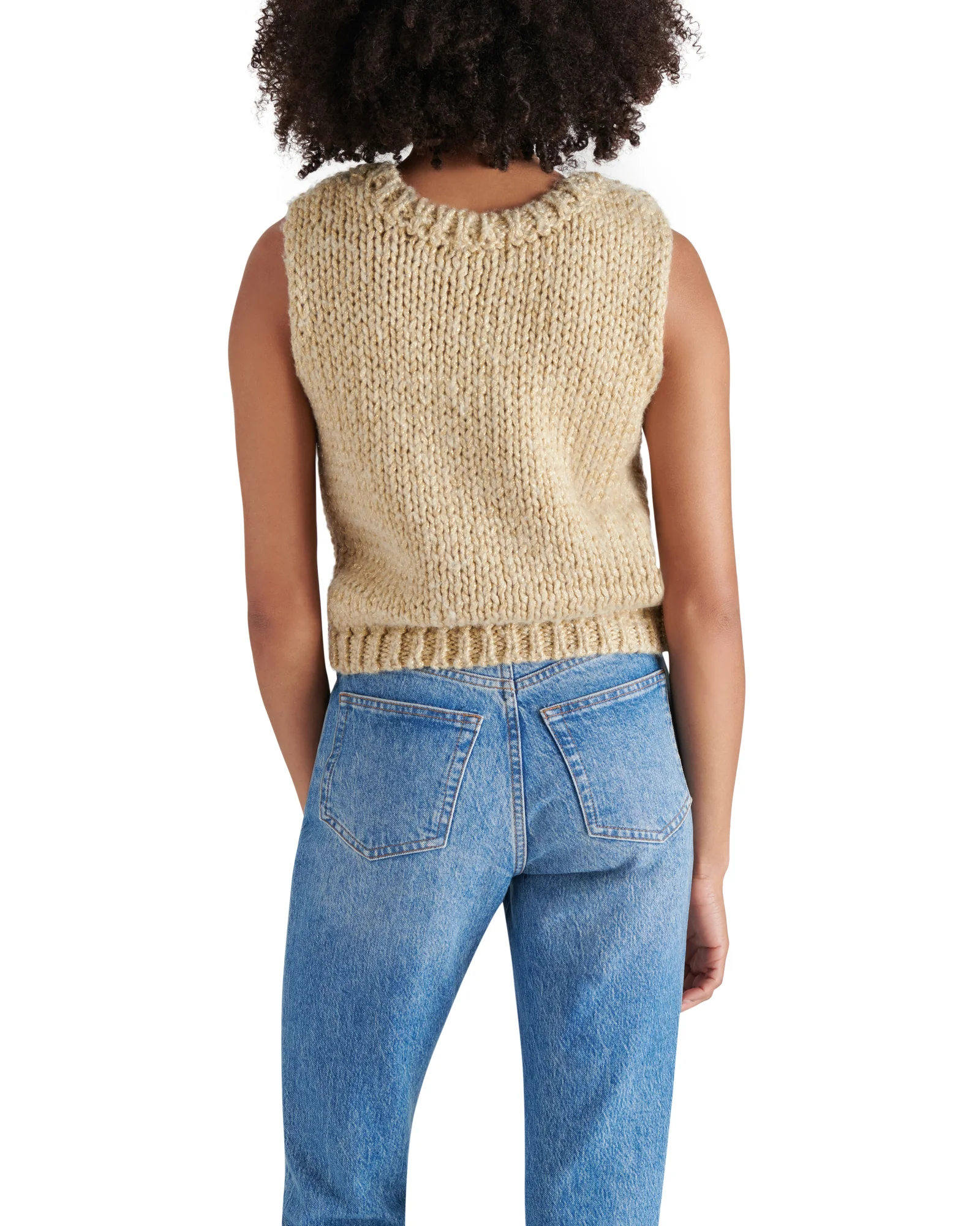 ELENY SWEATER VEST TAUPE - Image 4