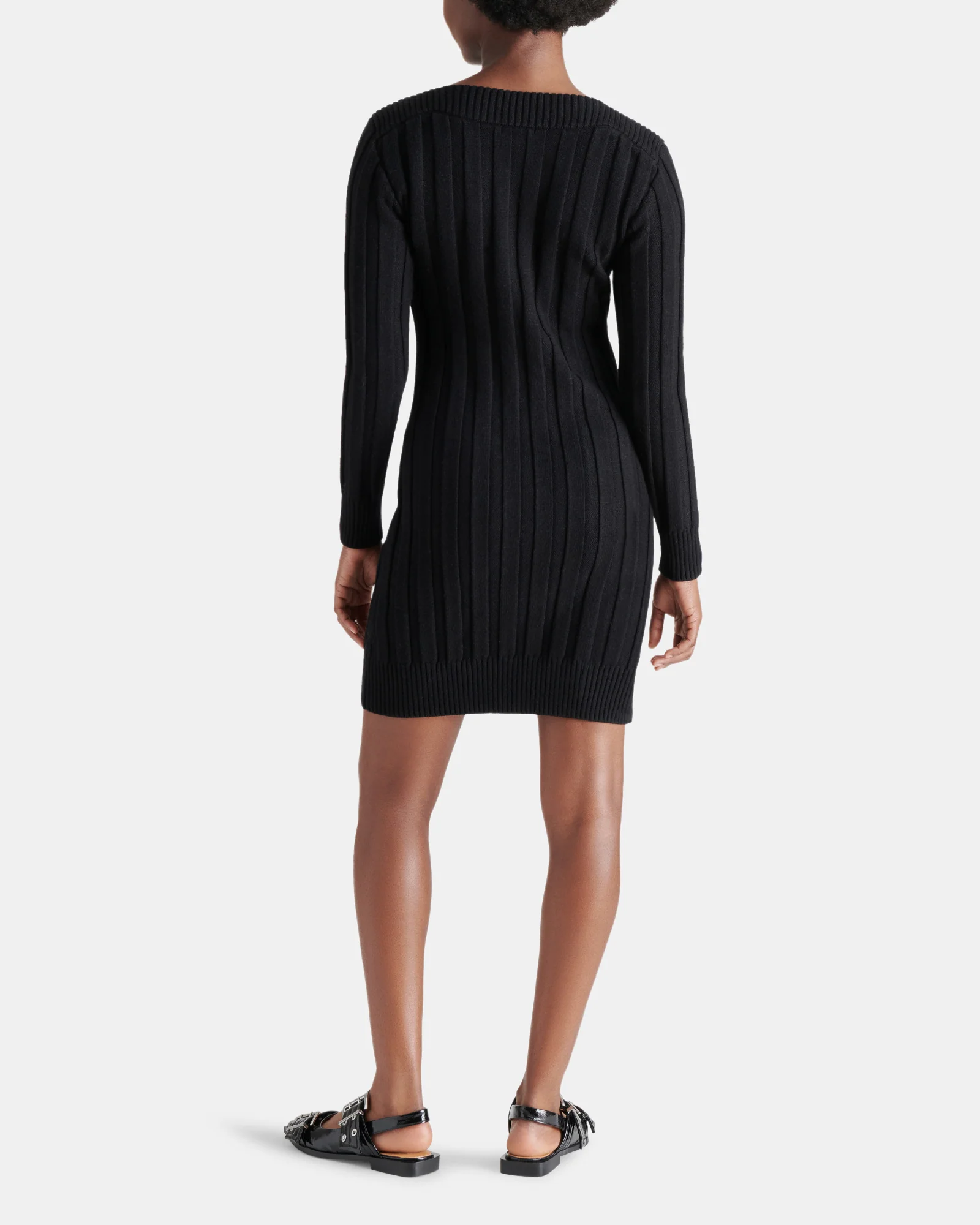 SUZIE SWEATER DRESS BLACK - Image 4