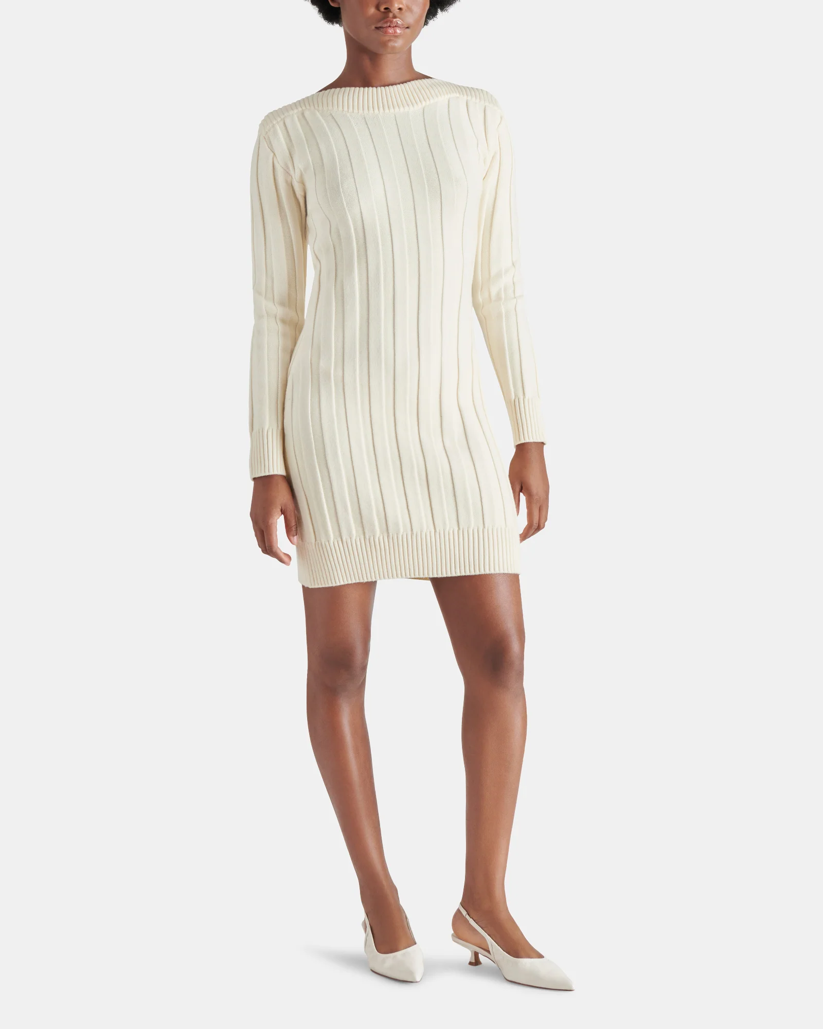 SUZIE SWEATER DRESS IVORY - Image 3
