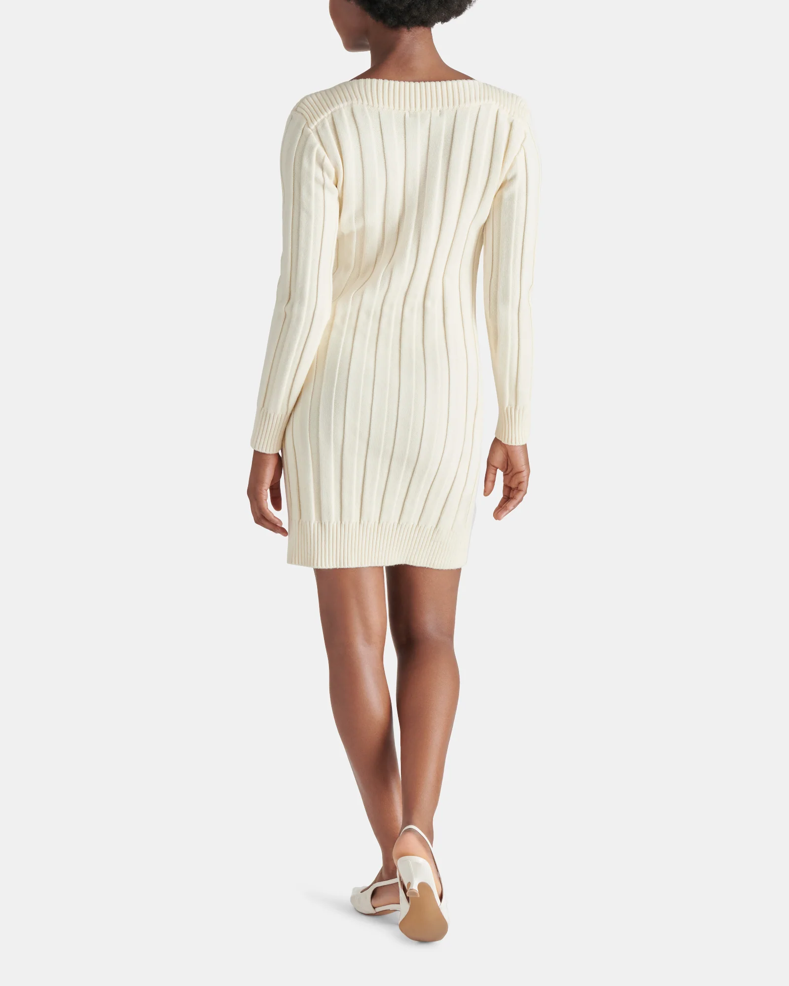 SUZIE SWEATER DRESS IVORY - Image 4