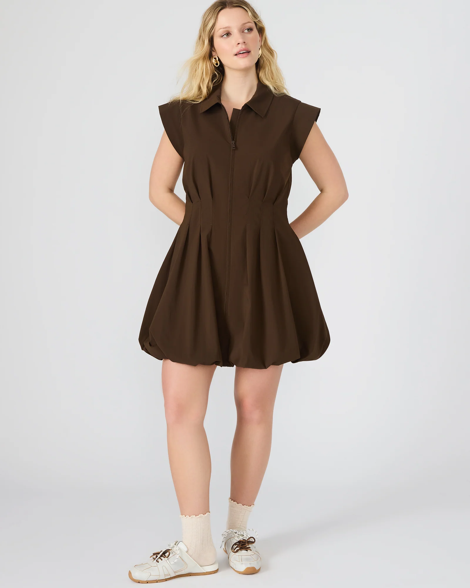 DYANNE DRESS BROWN - Image 2