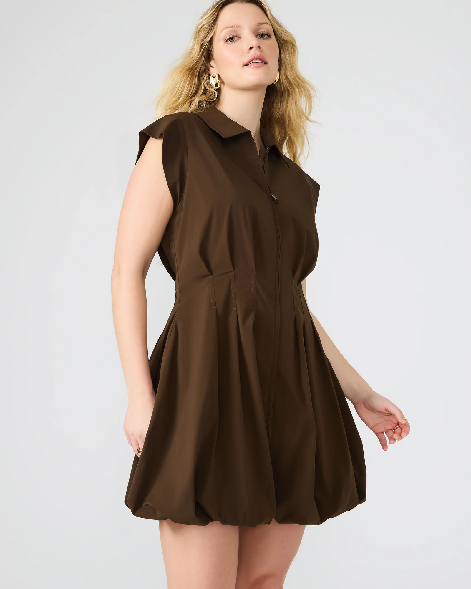 DYANNE DRESS BROWN - Image 5
