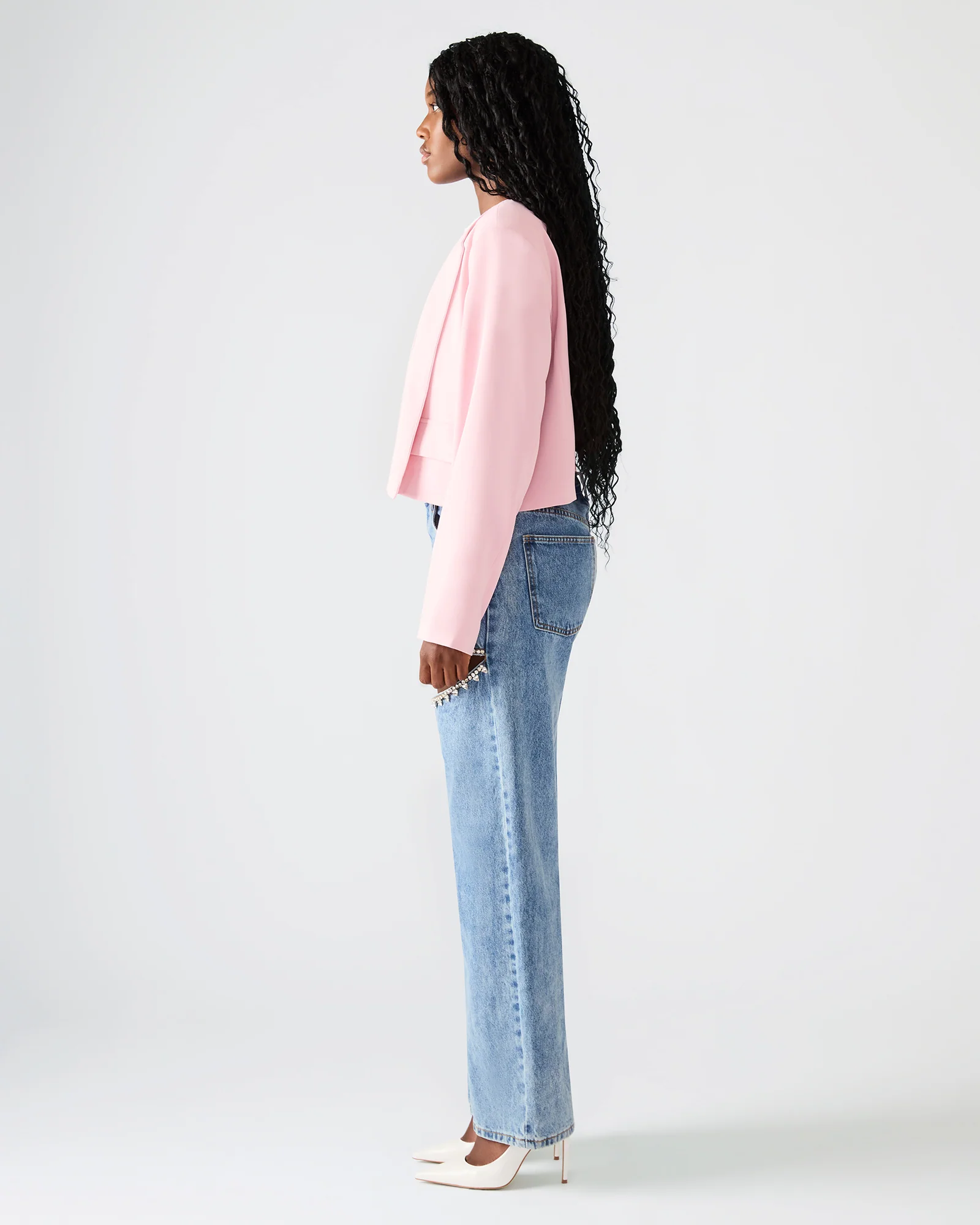 SERENEA BLAZER LIGHT PINK - Image 3