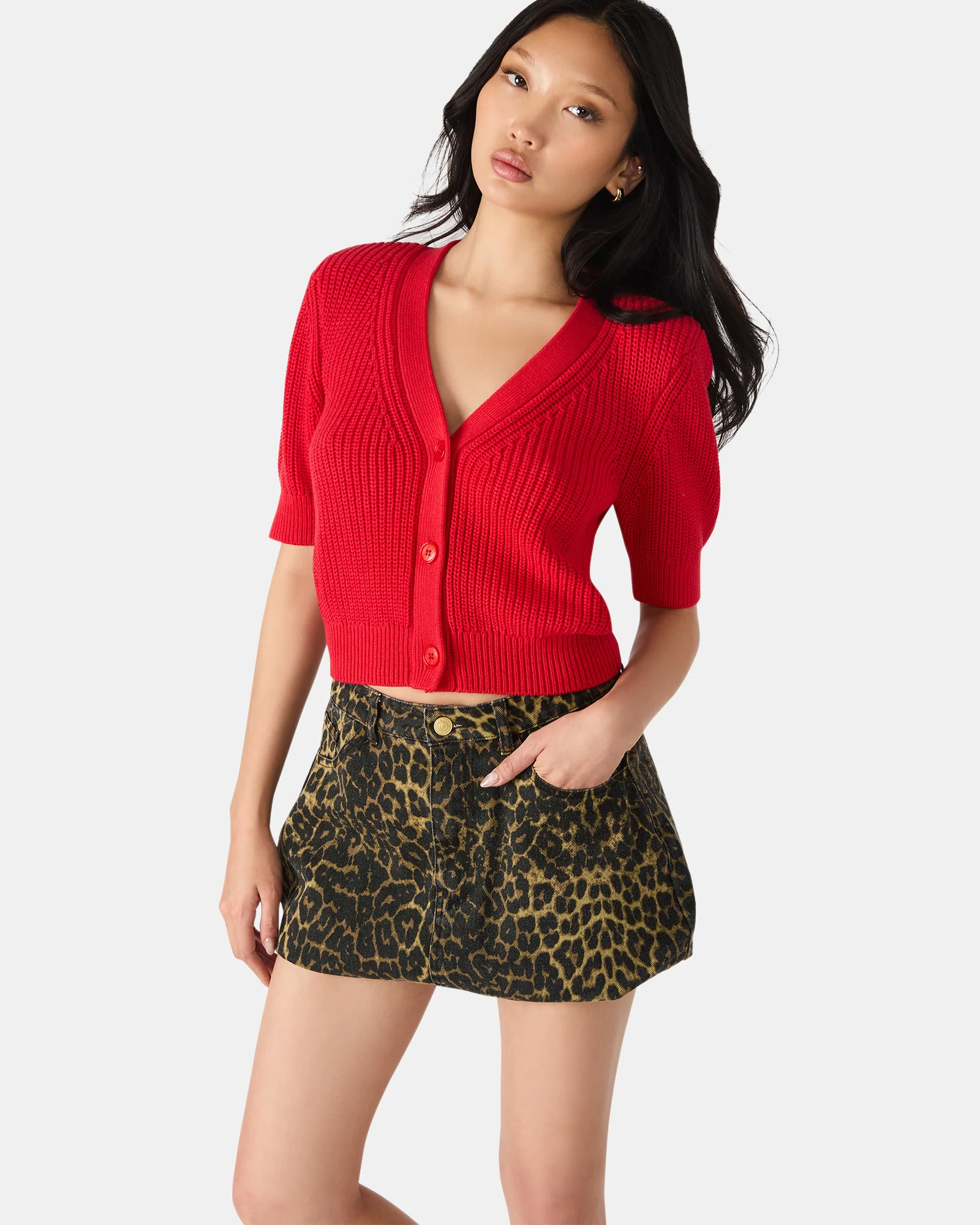 JANAE CARDIGAN RED - Image 2