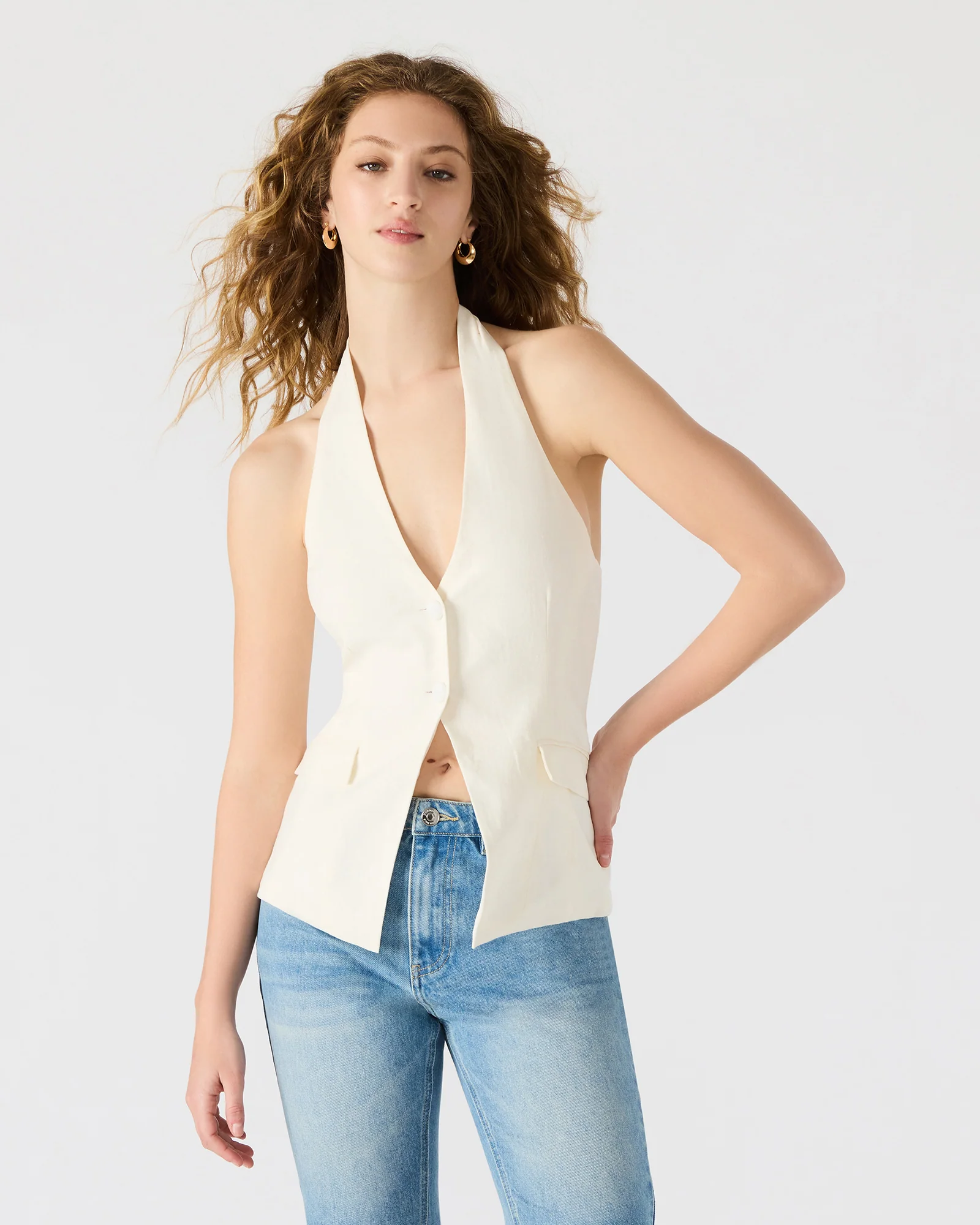 BRIELLE VEST IVORY - Image 3