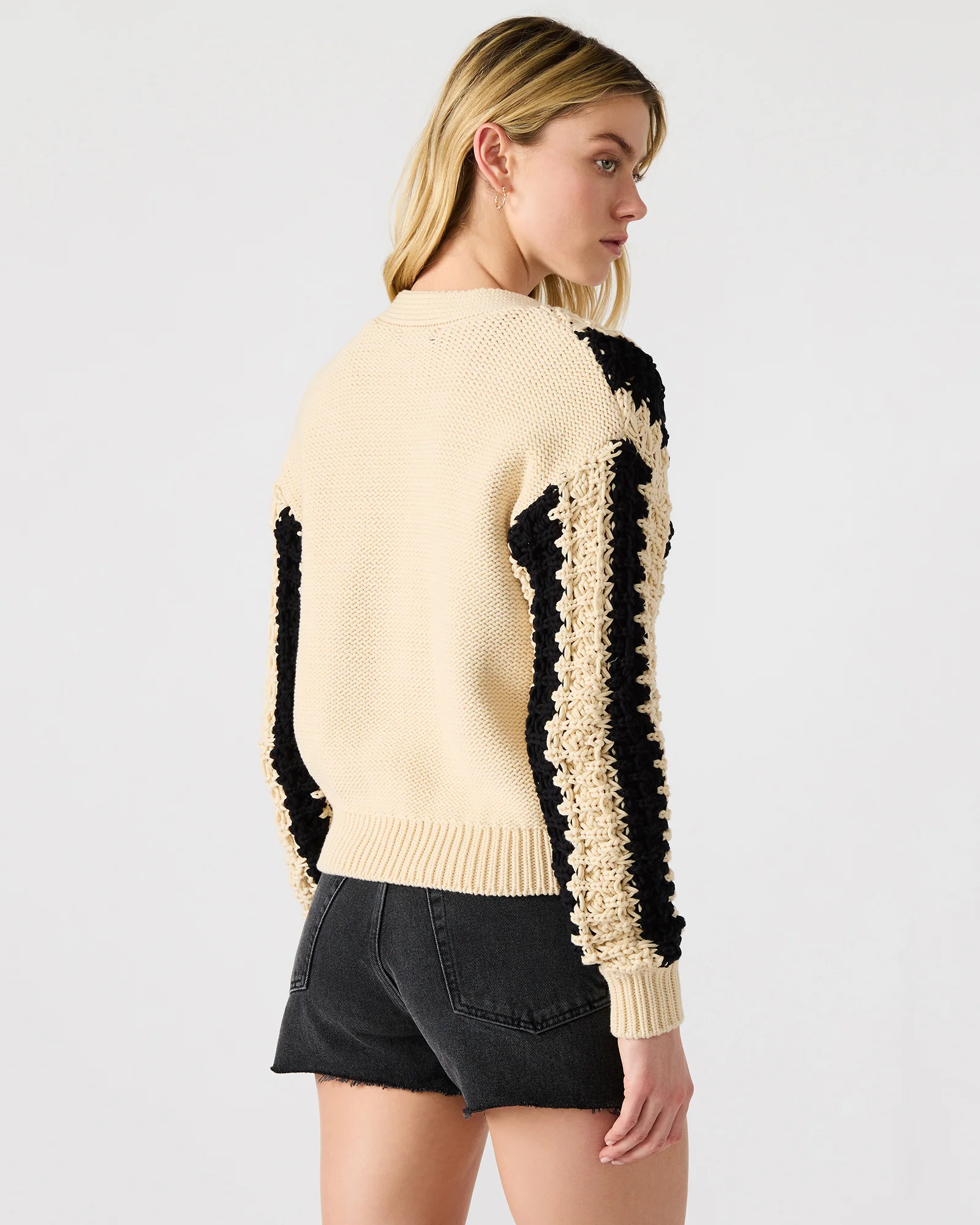 LUCAS CARDIGAN BLACK MULTI - Image 2