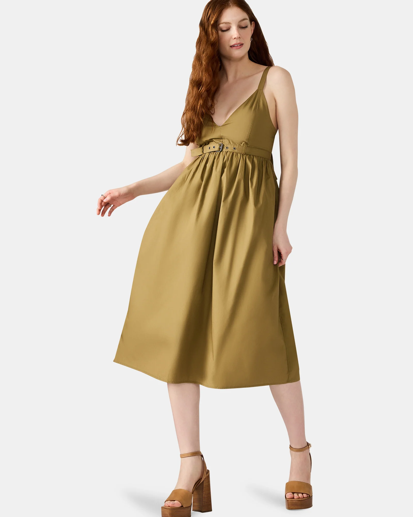 JUNO DRESS OLIVE - Image 2