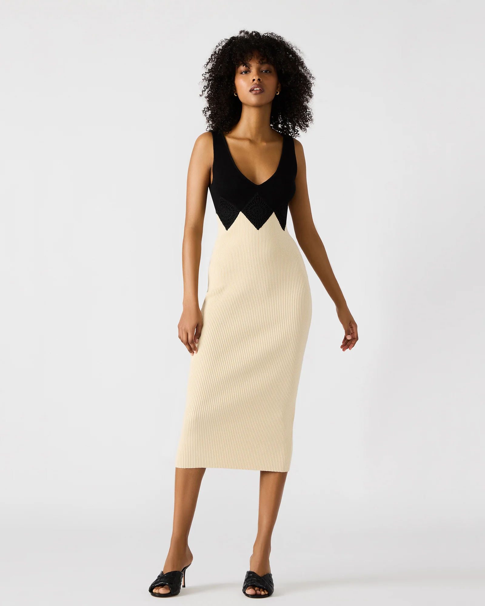 PRUNELLA DRESS BLACK MULTI