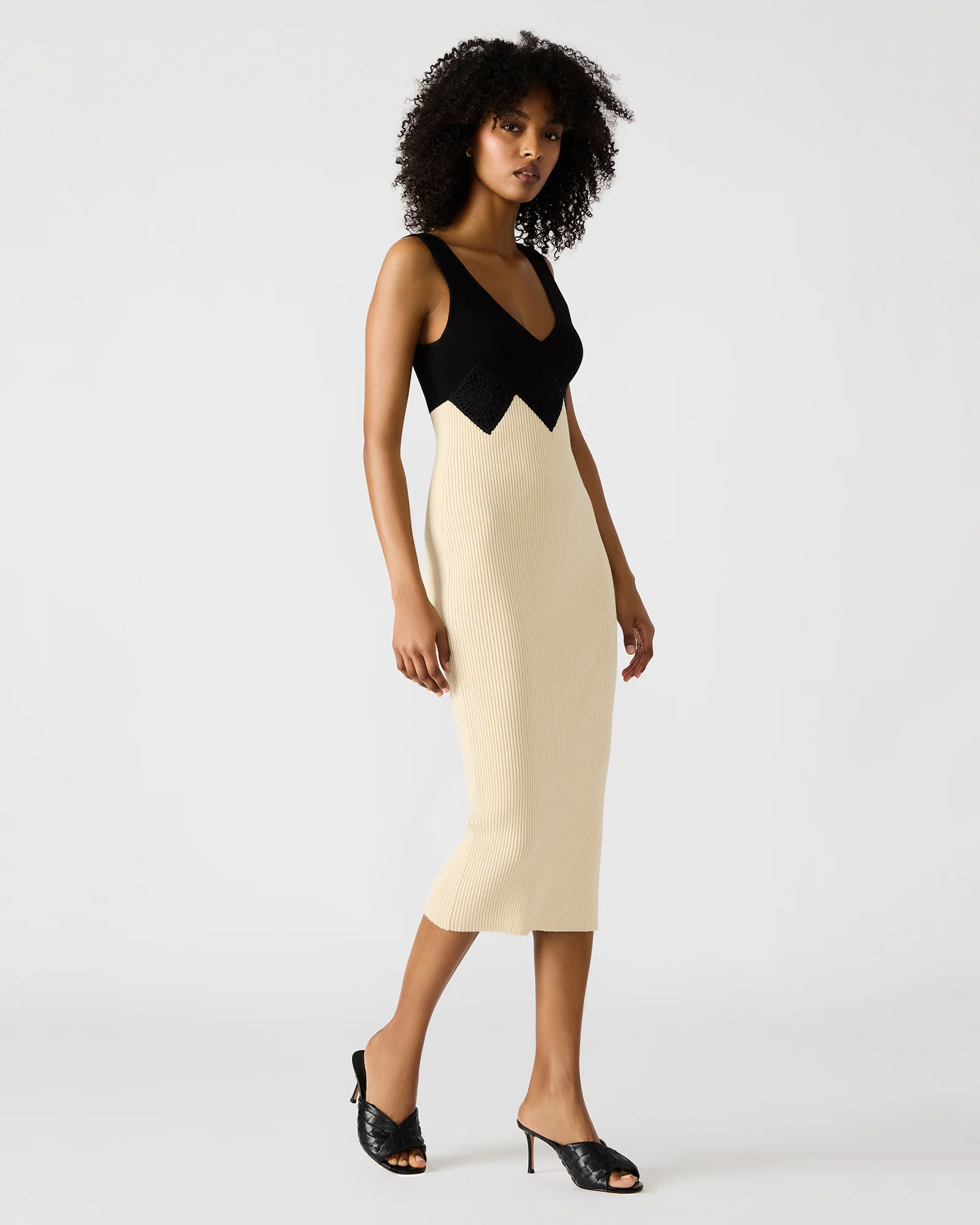 PRUNELLA DRESS BLACK MULTI - Image 3