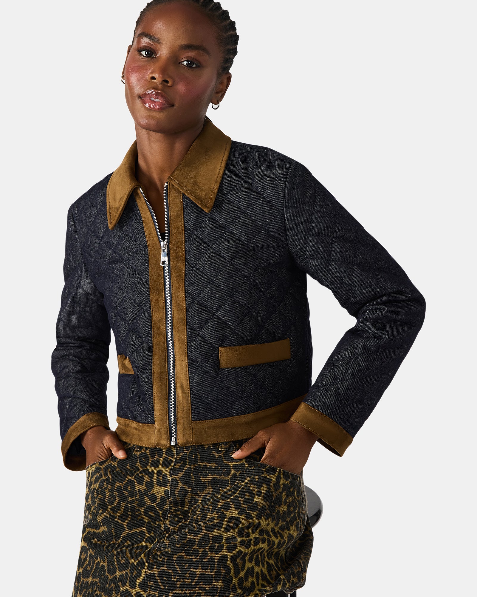 AGATHAN JACKET DARK BLUE DENIM - Image 3