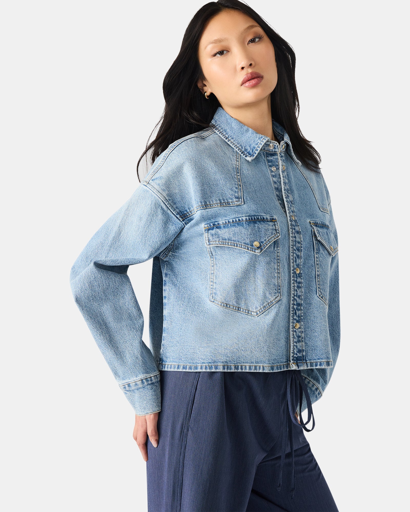 RAFI TOP LIGHT BLUE DENIM - Image 4