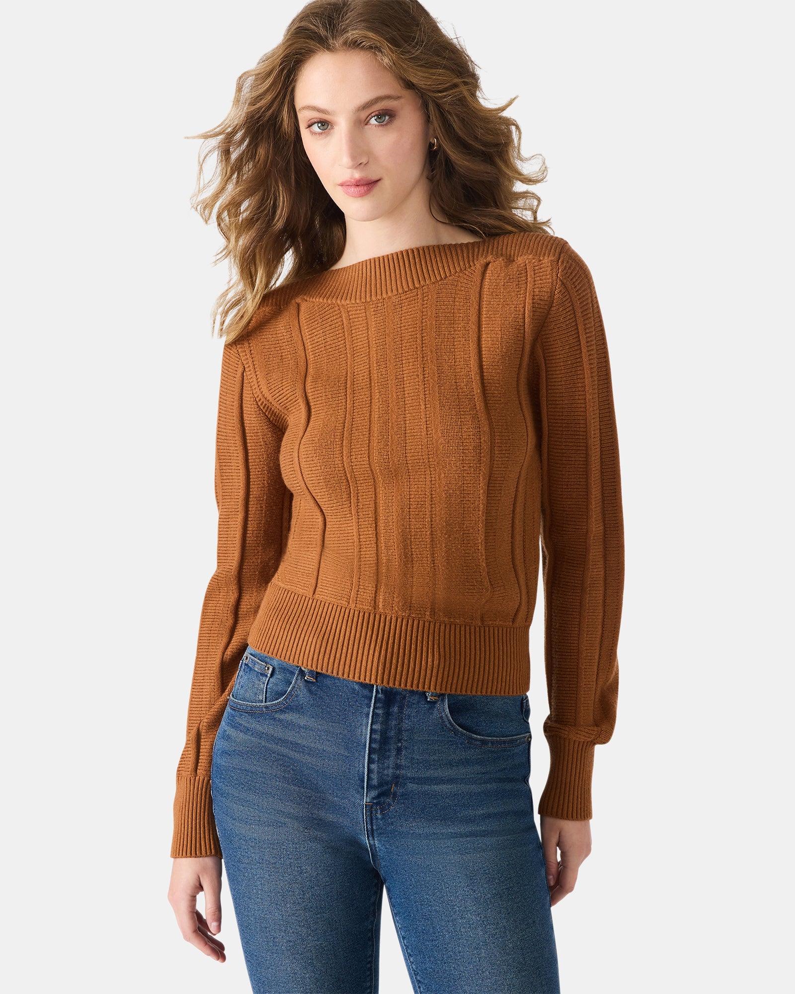 SERRA SWEATER COGNAC - Image 2